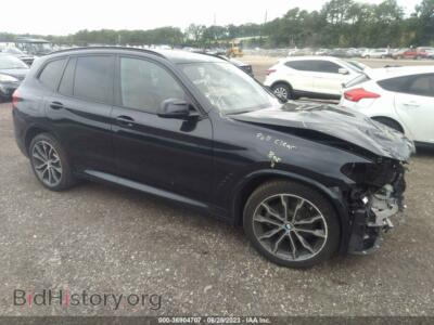 2020 BMW X3 XDRIVE30I, черный — VIN 5UXTY5C0XLLT34200, IAAI