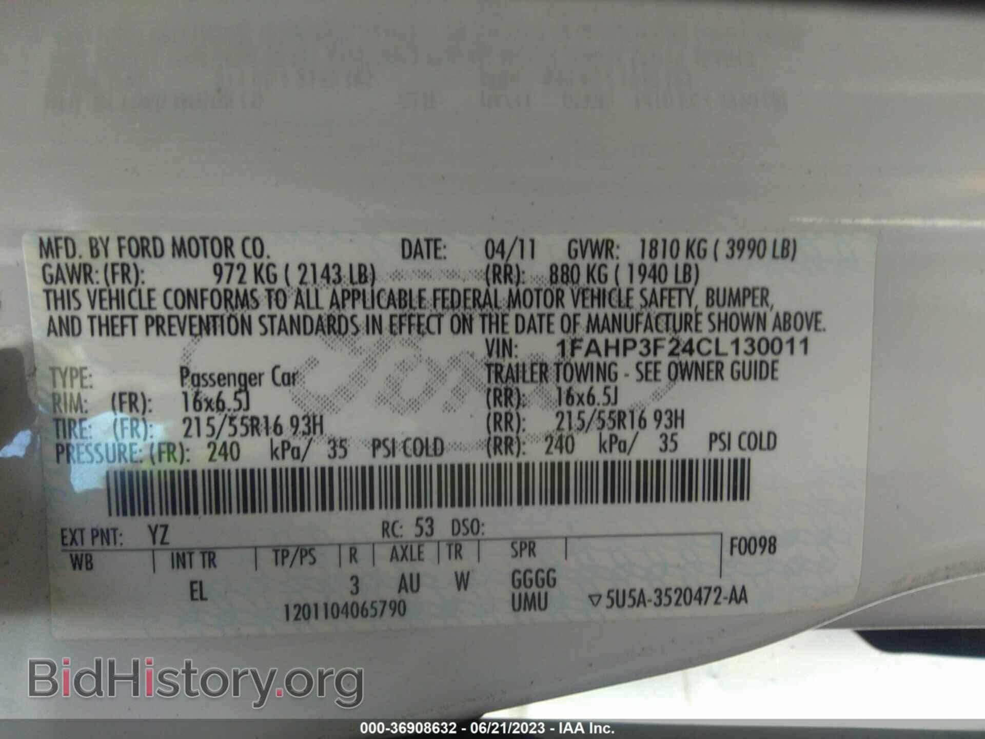 2012 FORD FOCUS - VIN: 1FAHP3F24CL130011 - Photo 9