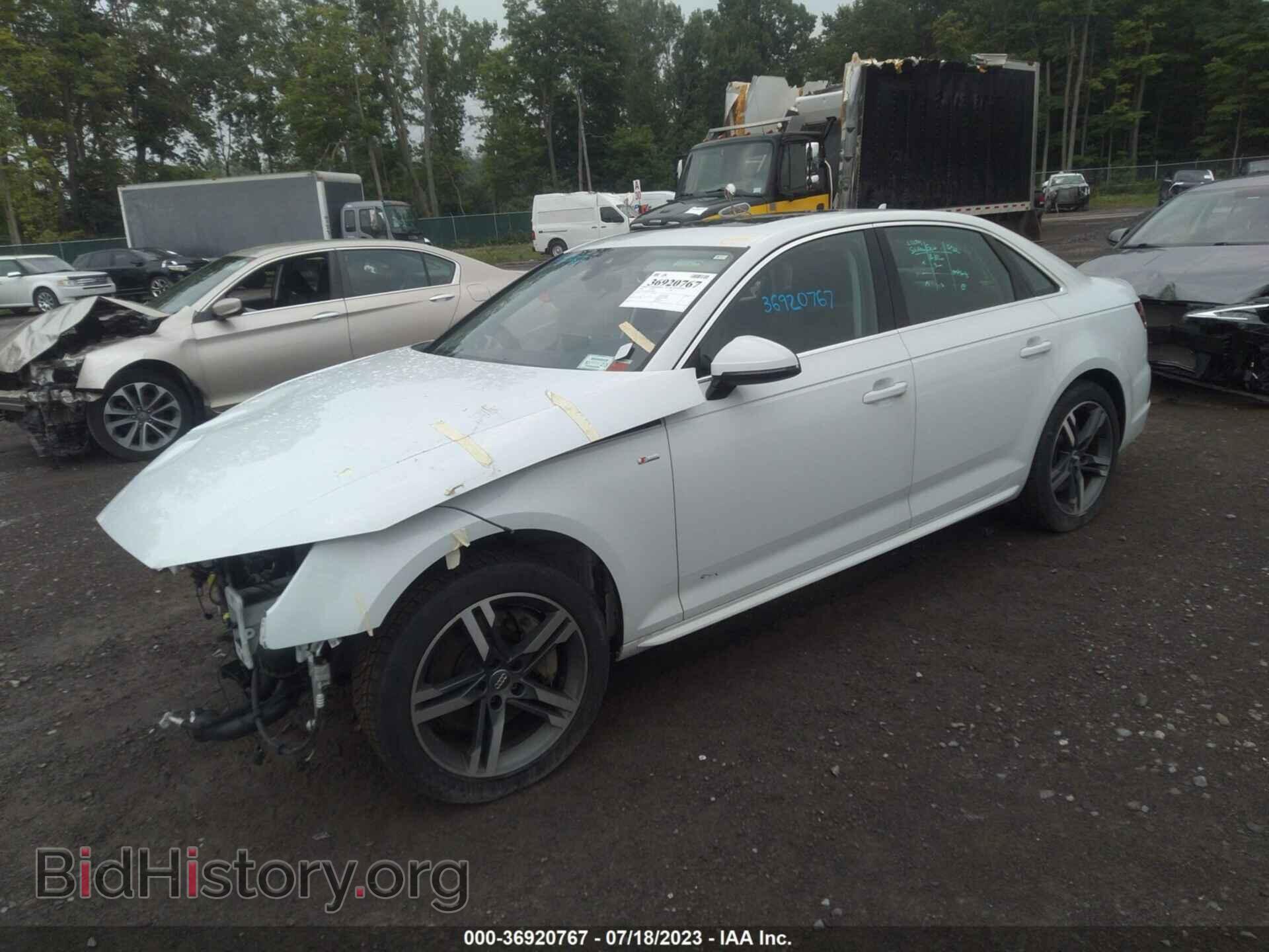 2018 AUDI A4 - VIN: WAUENAF4XJA039789 - Фото 2