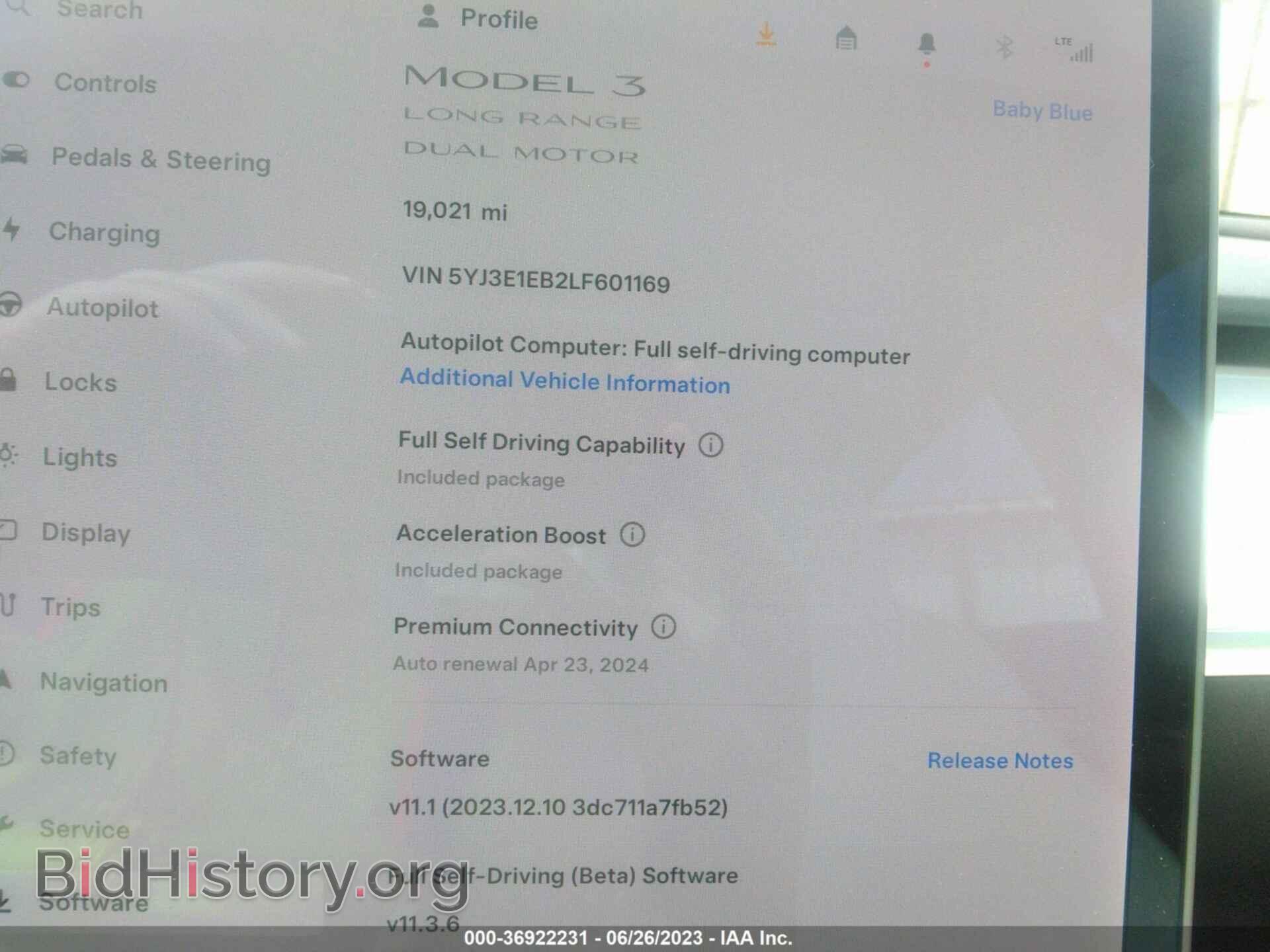 2020 TESLA MODEL 3 - VIN: 5YJ3E1EB2LF601169 - Photo 7