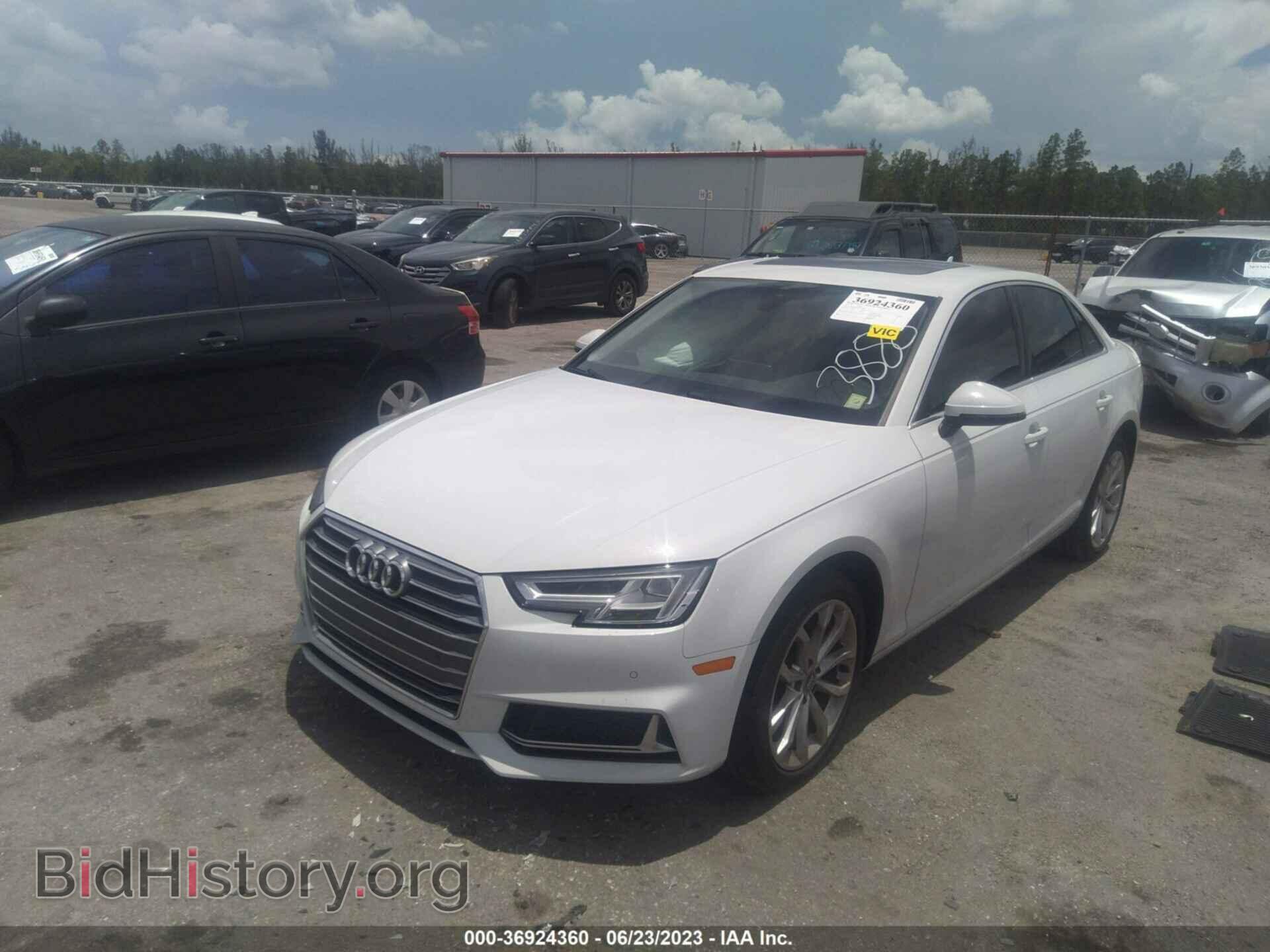 2019 AUDI A4 - VIN: WAUHMAF42KA033888 - Фото 2