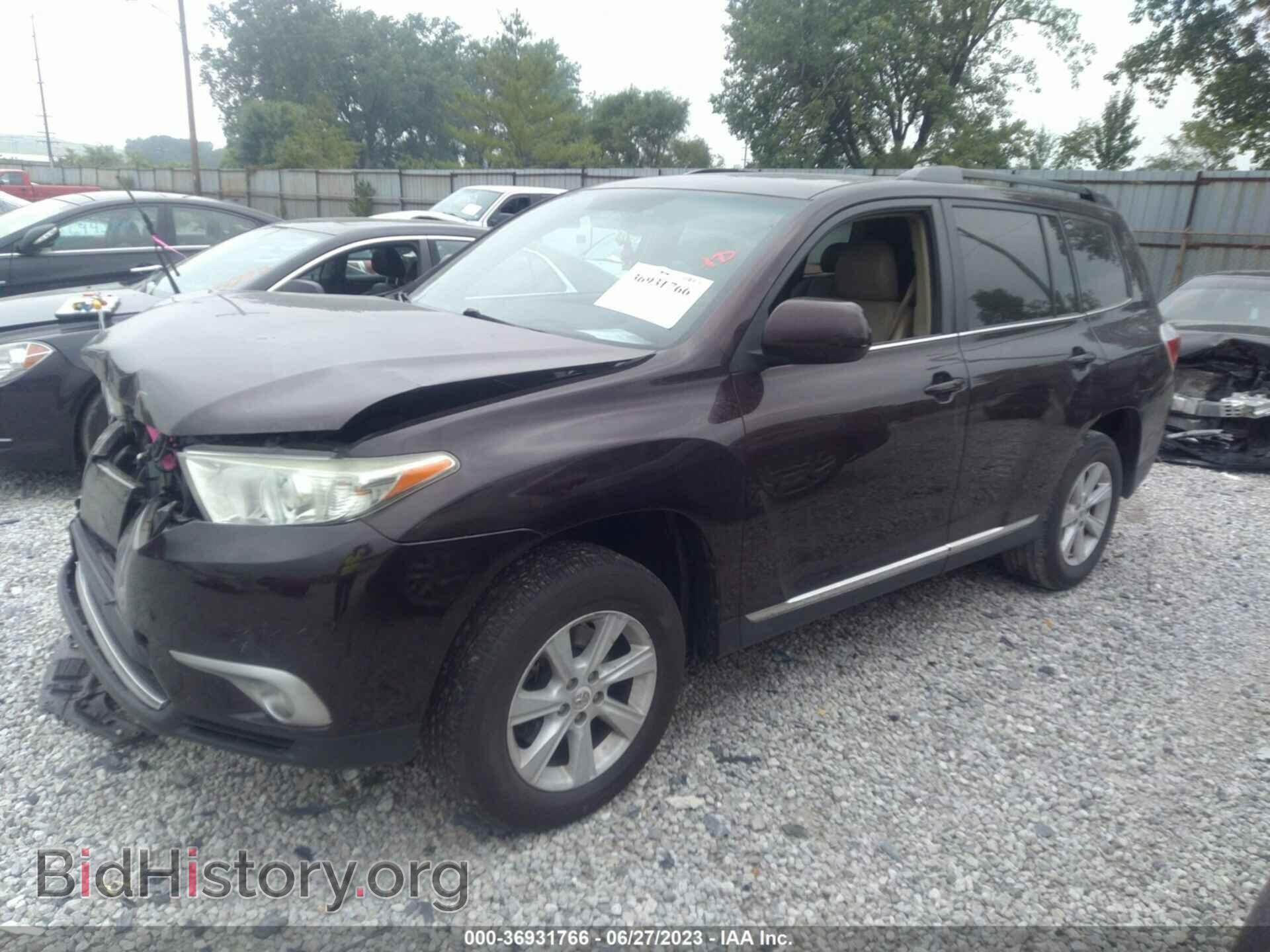 2012 TOYOTA HIGHLANDER - VIN: 5TDBK3EH8CS154380 - Фото 2