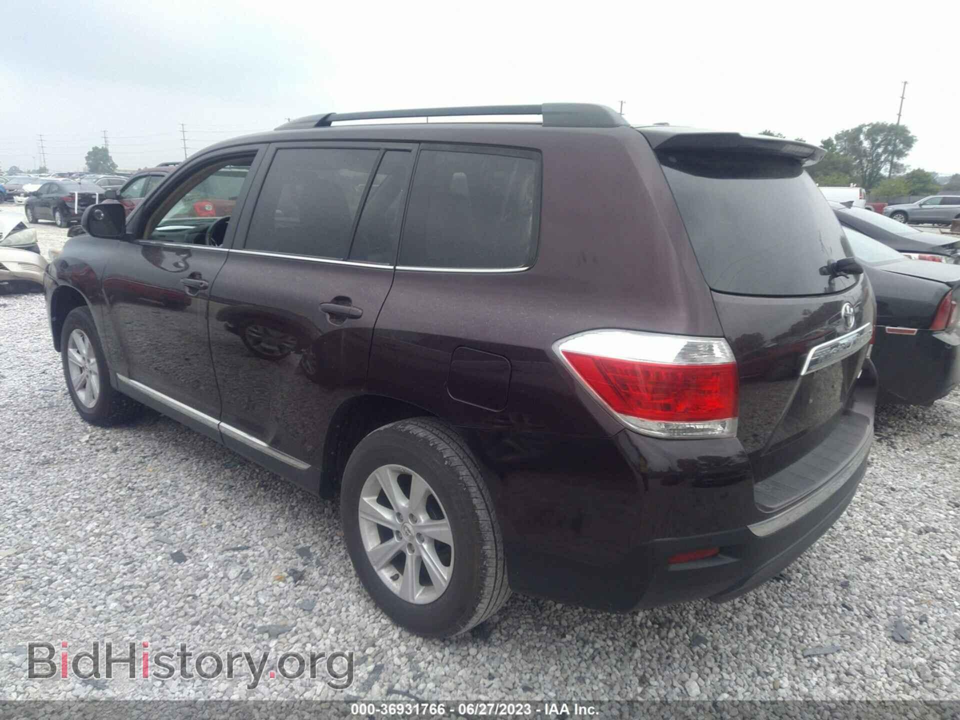 2012 TOYOTA HIGHLANDER - VIN: 5TDBK3EH8CS154380 - Фото 3