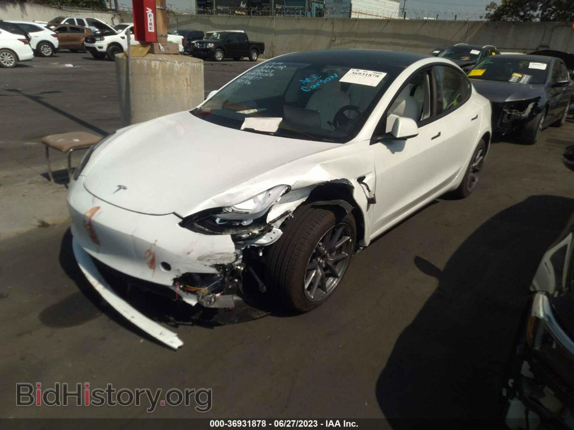 2022 TESLA MODEL 3 - VIN: 5YJ3E1EA0NF355877 - Photo 2
