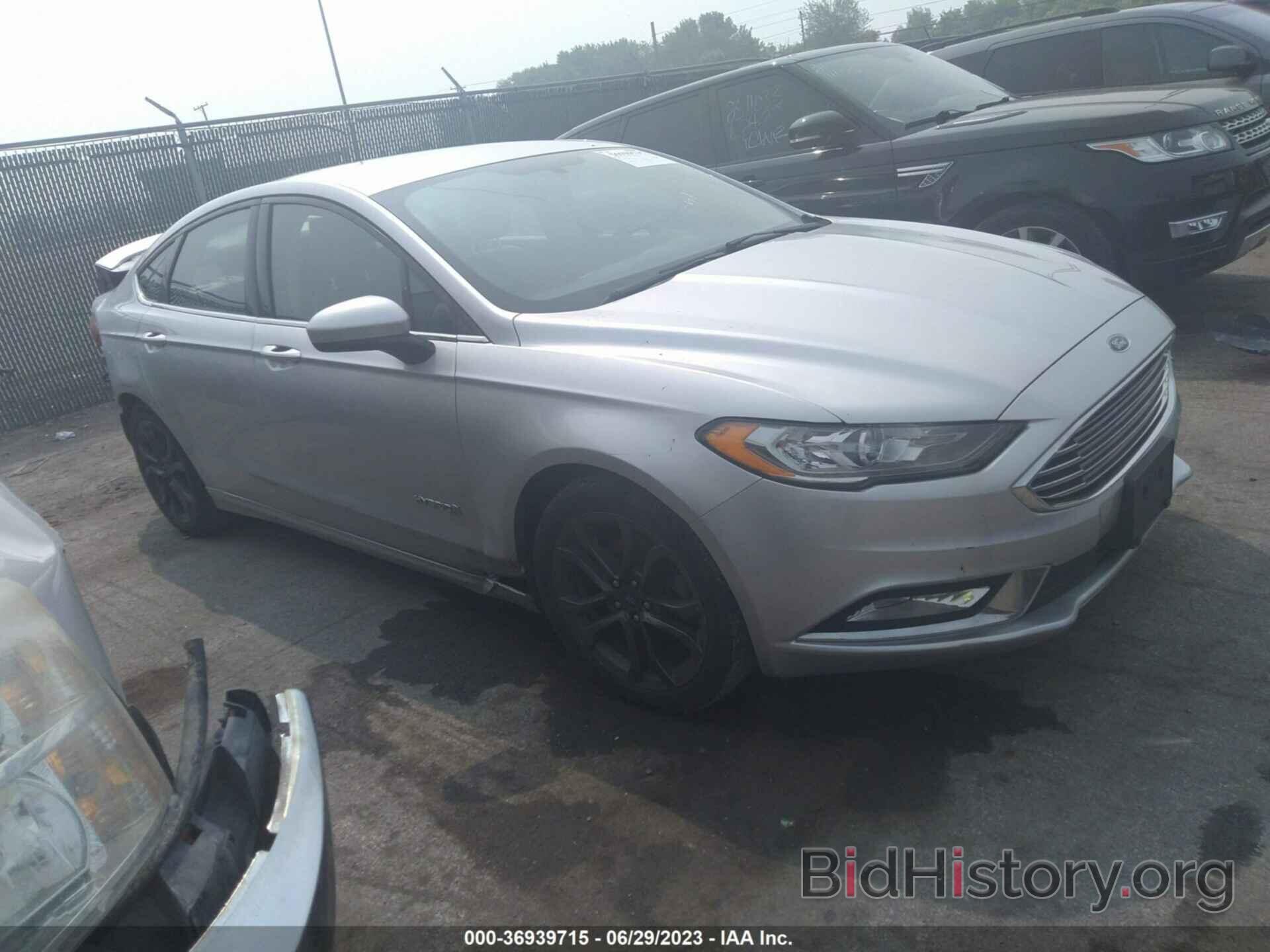 Photo 3FA6P0LU5JR103085 - FORD FUSION HYBRID 2018