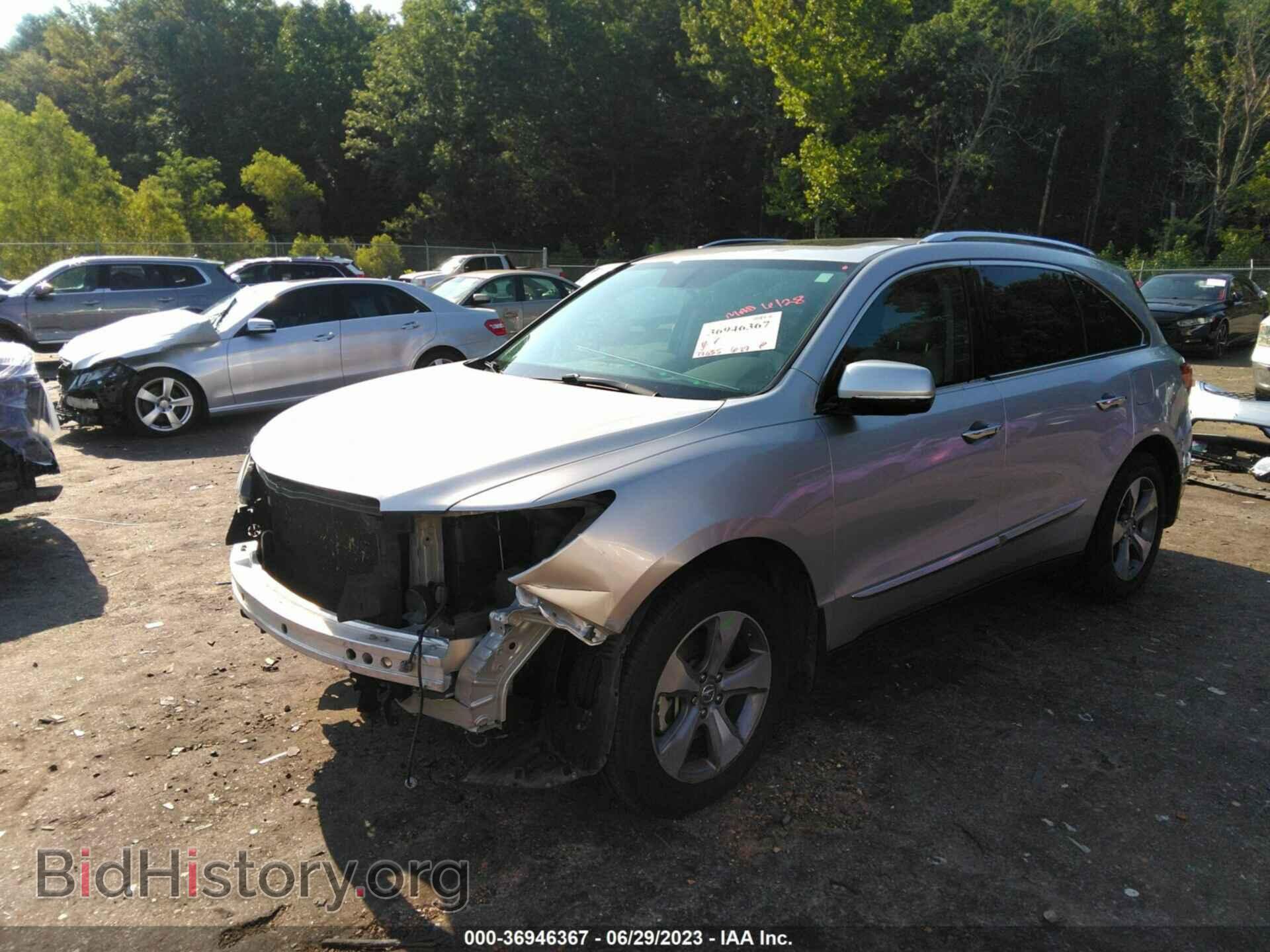 2014 ACURA MDX - VIN: 5FRYD3H25EB003725 - Фото 2