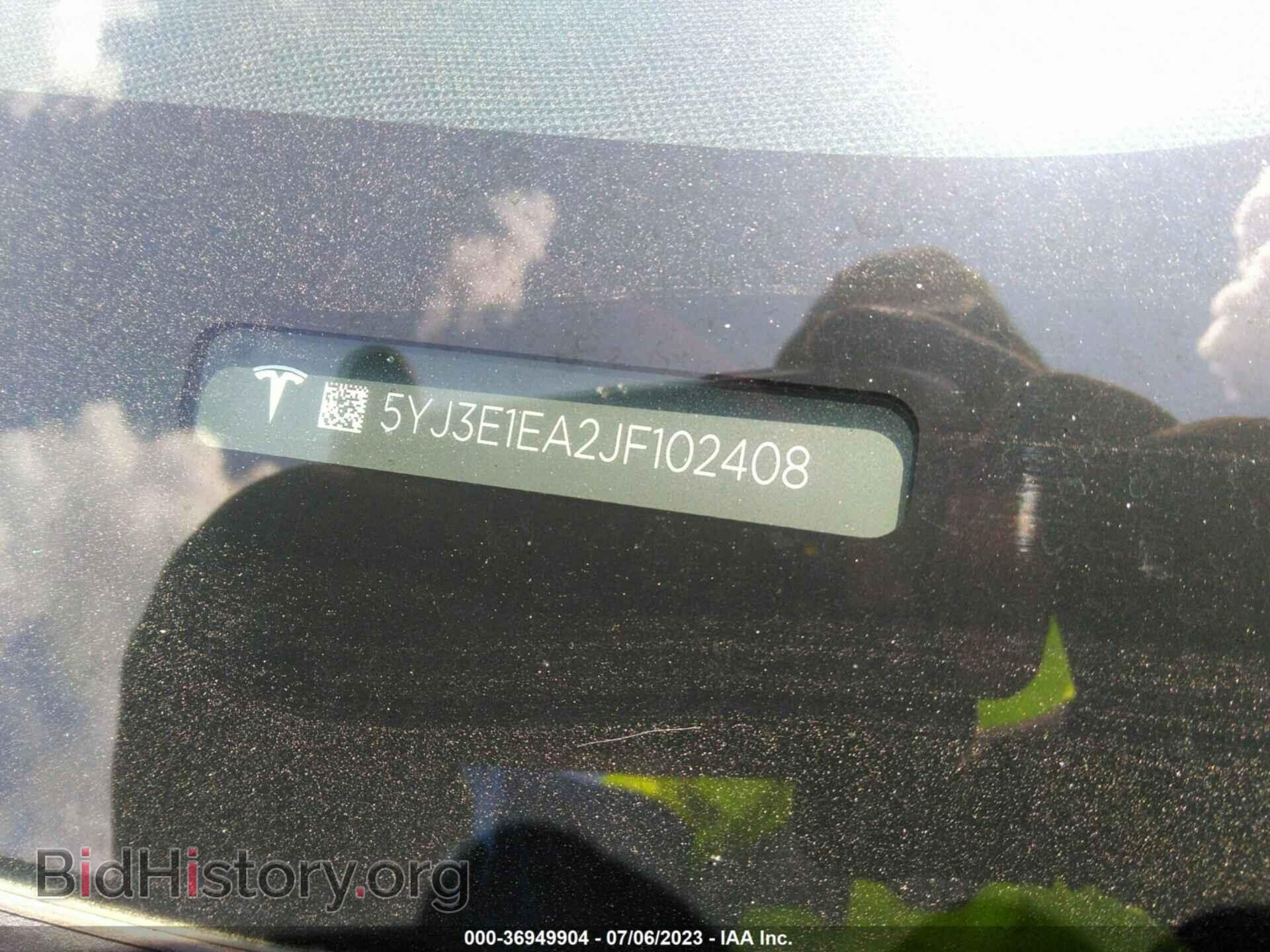 2018 TESLA MODEL 3 - VIN: 5YJ3E1EA2JF102408 - Photo 9