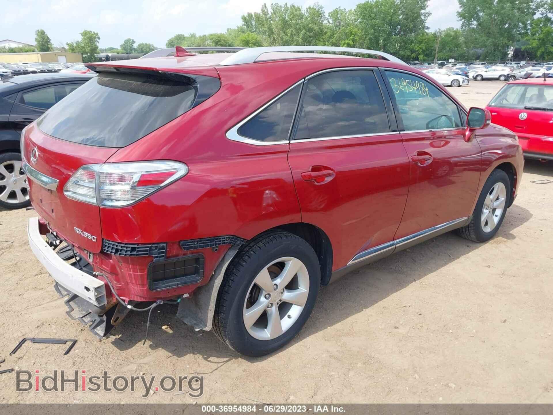 2010 LEXUS RX 350 - VIN: 2T2BK1BA6AC009951 - Фото 4