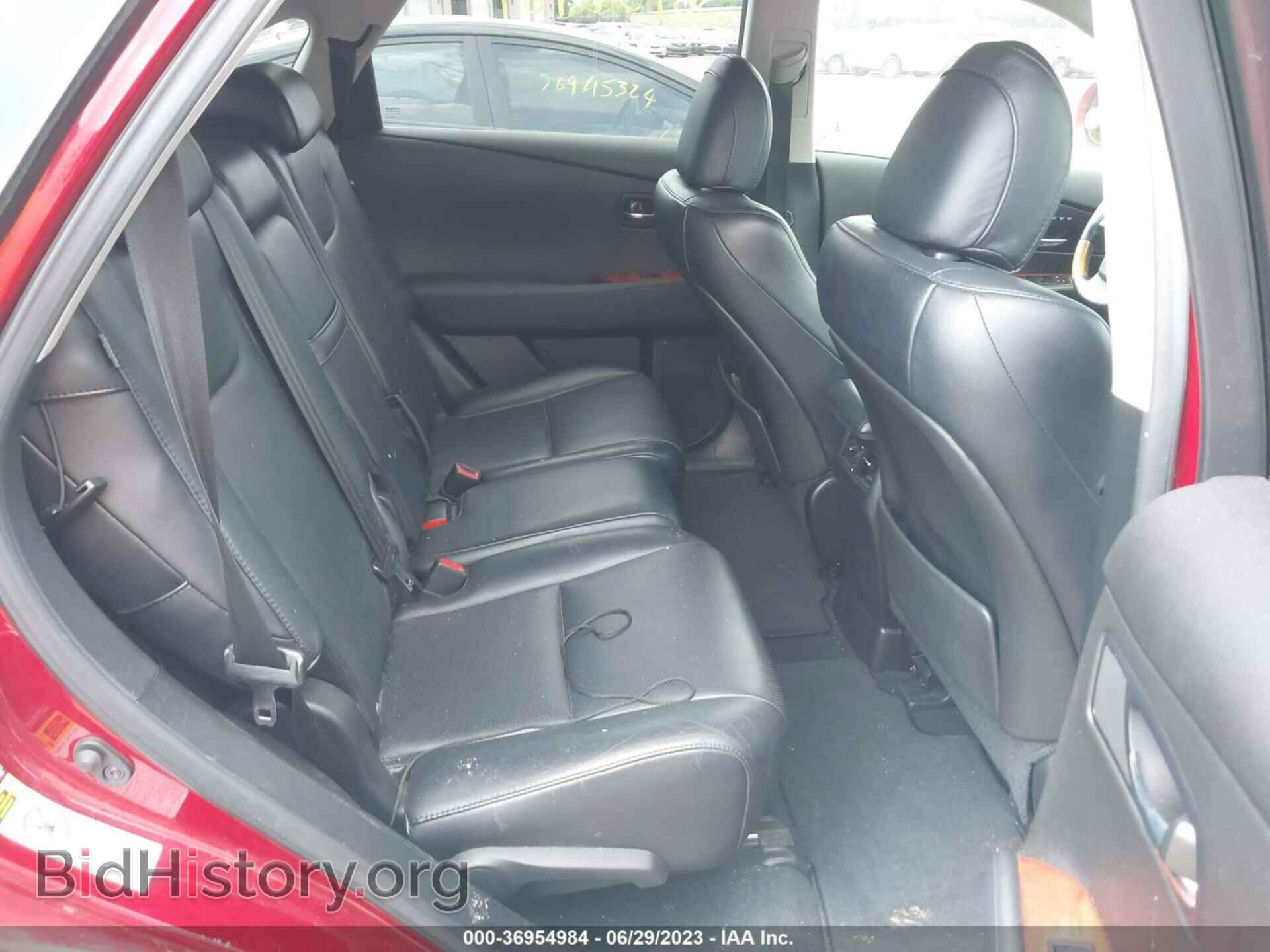 2010 LEXUS RX 350 - VIN: 2T2BK1BA6AC009951 - Фото 8