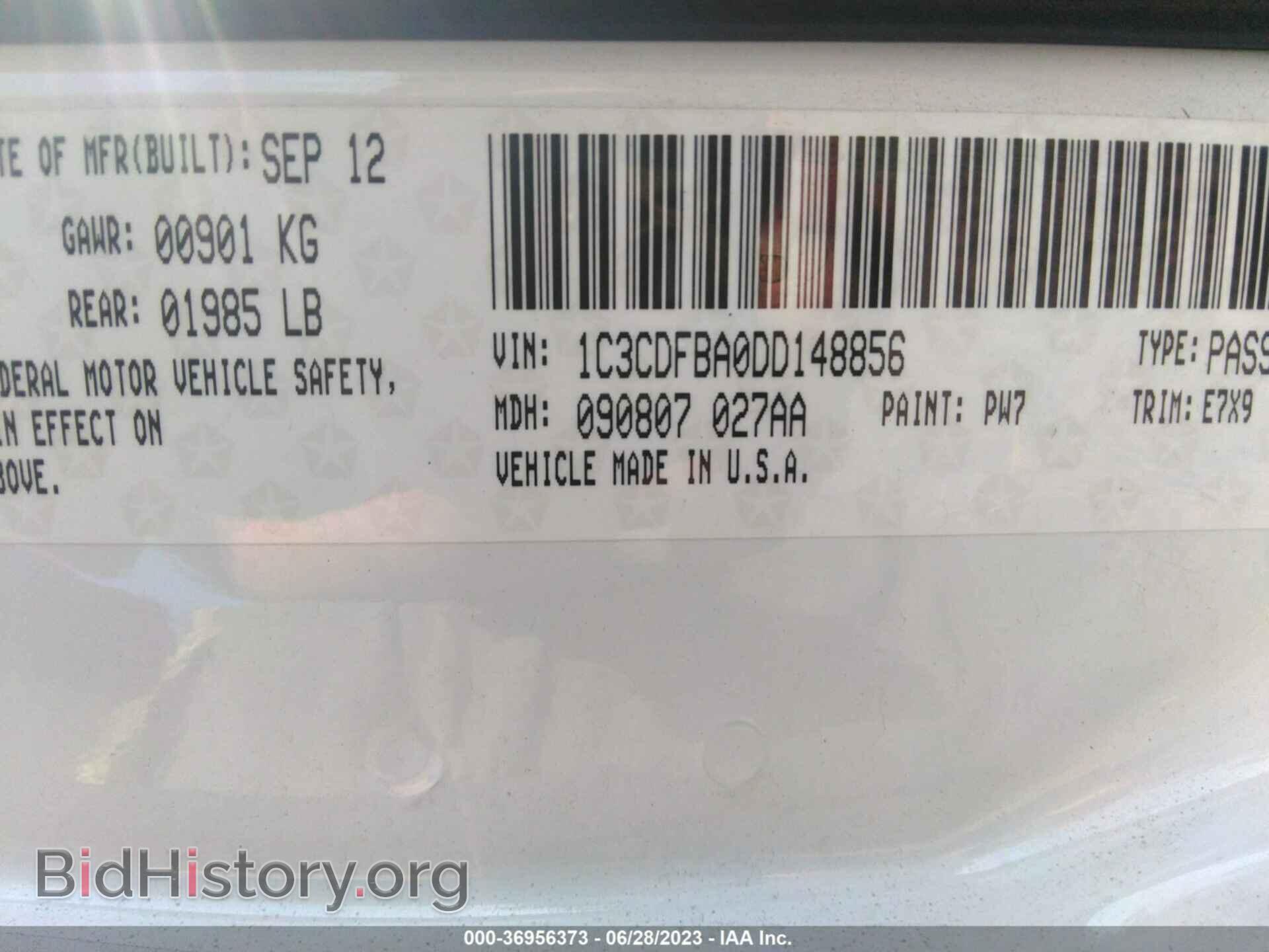 2013 DODGE DART - VIN: 1C3CDFBA0DD148856 - Photo 9