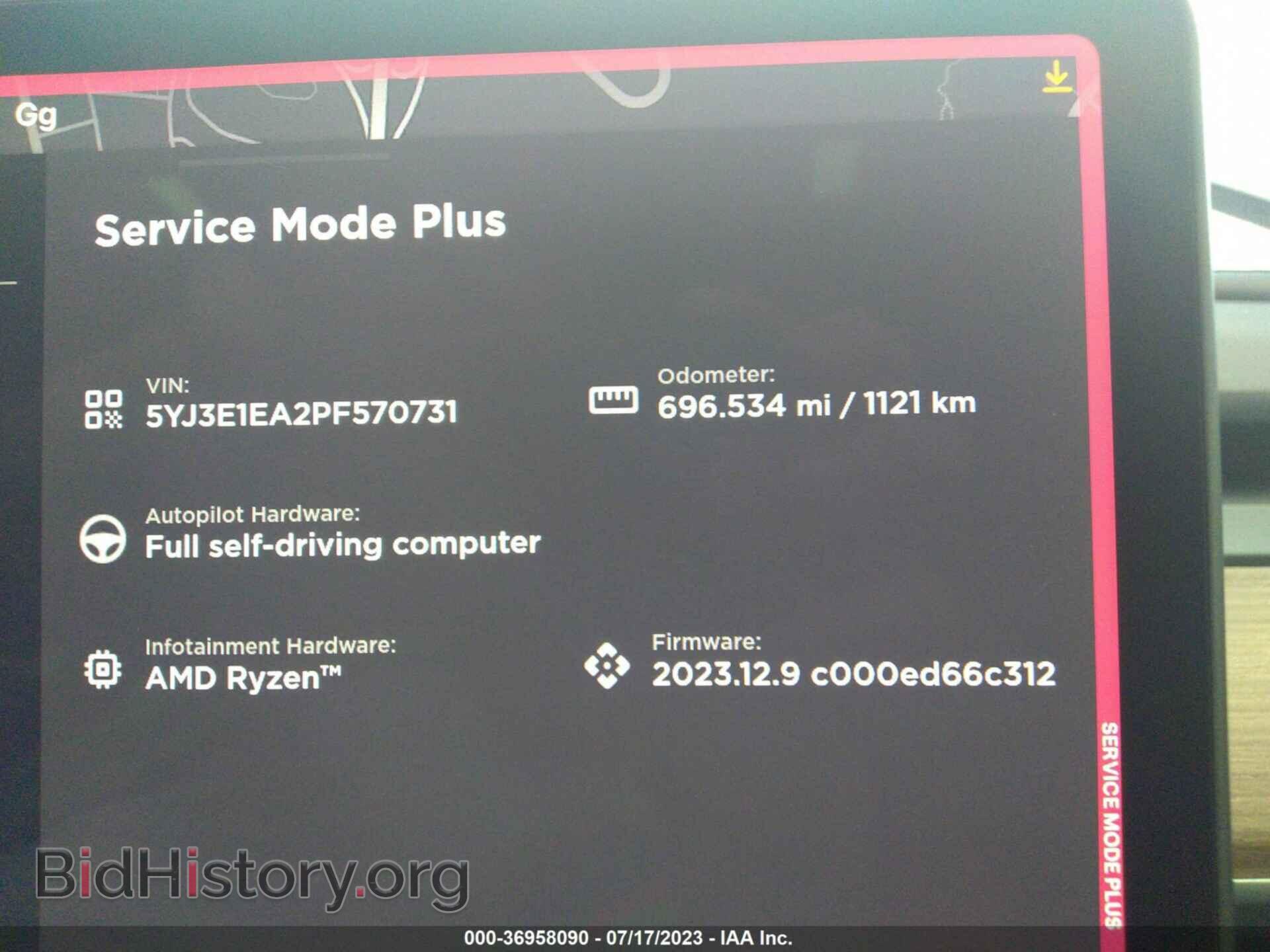 2023 TESLA MODEL 3 - VIN: 5YJ3E1EA2PF570731 - Фото 7