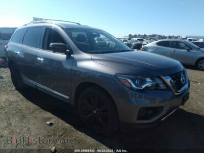 2017 Nissan PATHFINDER Platinum, gray — VIN 5N1DR2MN1HC907175, IAAI