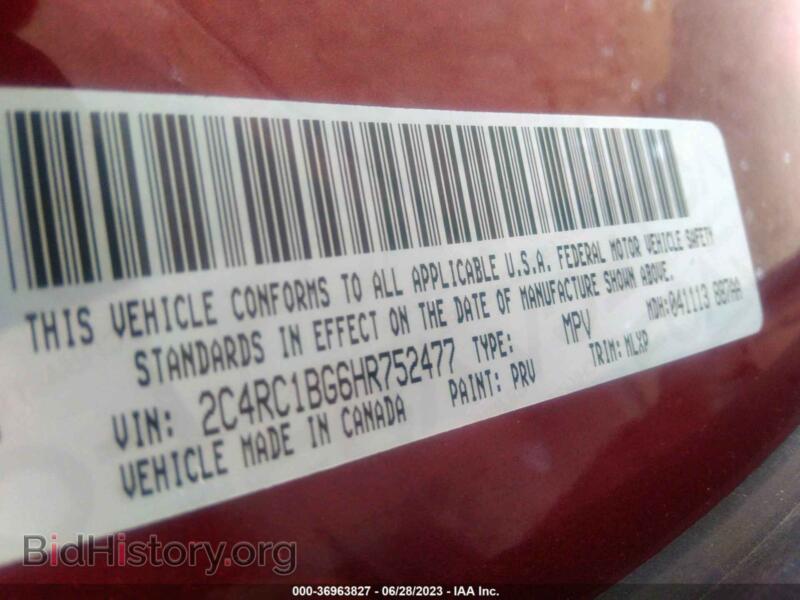 2017 Chrysler PACIFICA (VIN 2C4RC1BG6HR752477) — photo 9 of 11