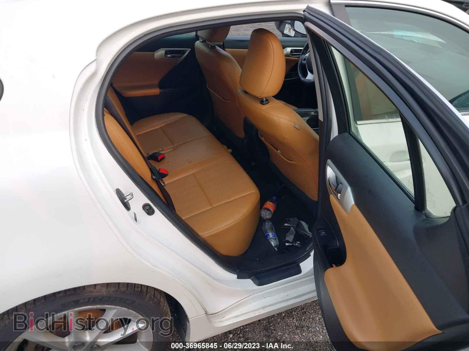 2013 LEXUS CT 200H - VIN: JTHKD5BH3D2130702 - Фото 8