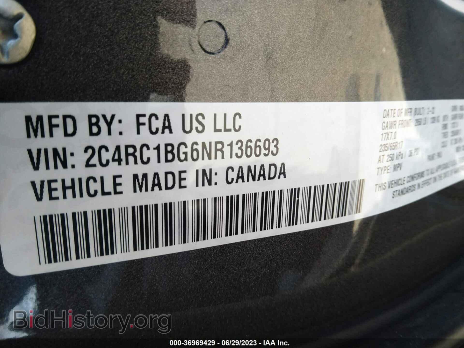 2022 CHRYSLER PACIFICA - VIN: 2C4RC1BG6NR136693 - Фото 9