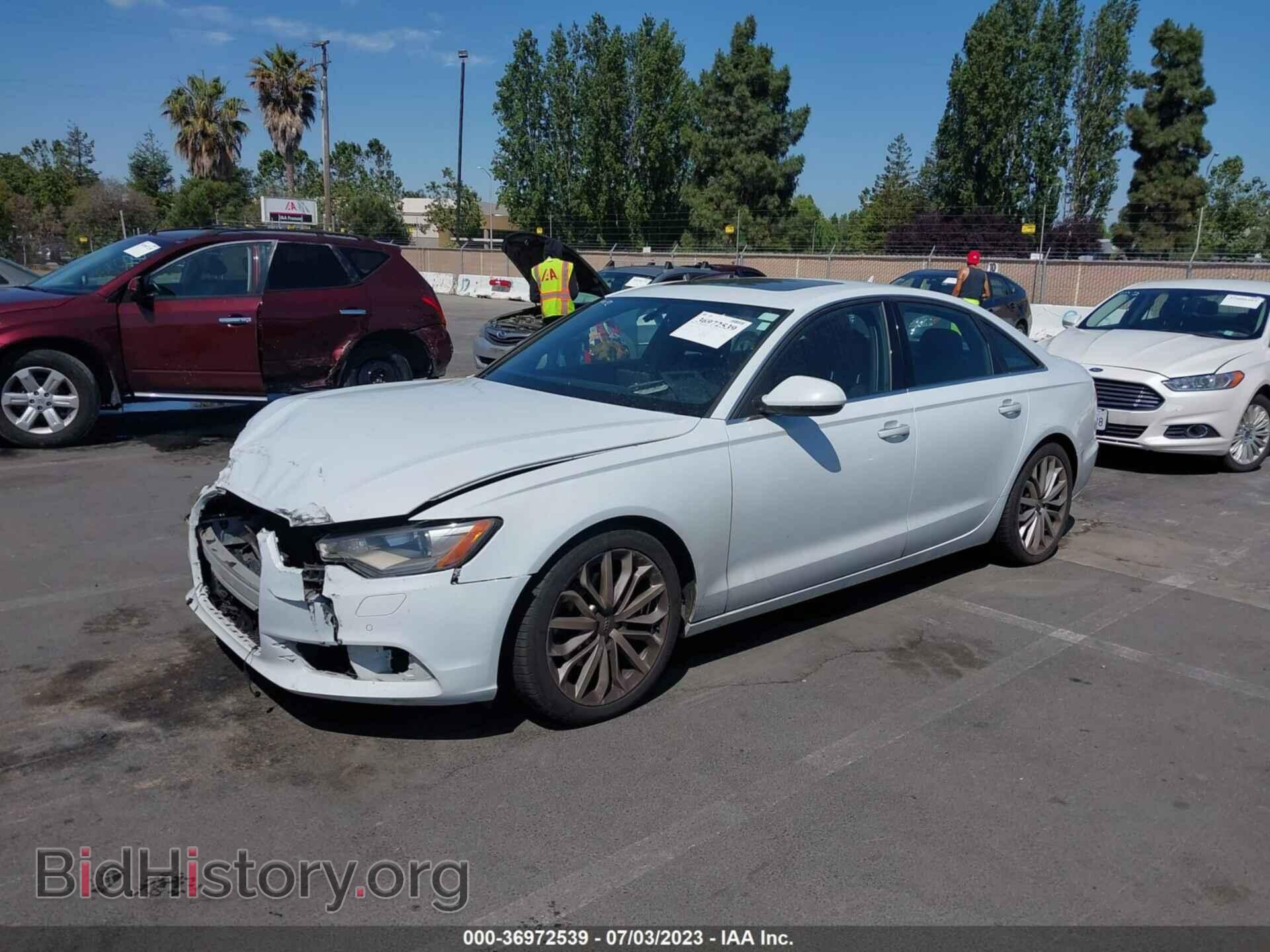 2013 AUDI A6 - VIN: WAUDFAFCXDN026635 - Фото 2