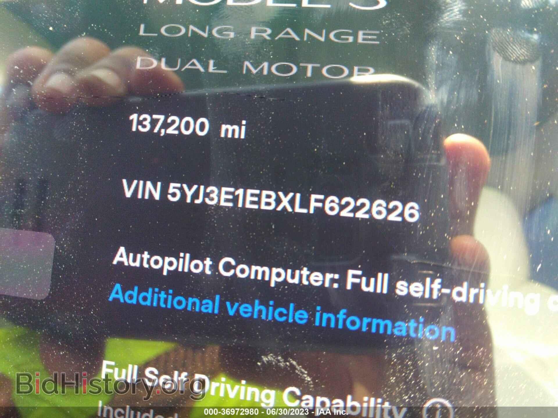 2020 TESLA MODEL 3 - VIN: 5YJ3E1EBXLF622626 - Фото 9