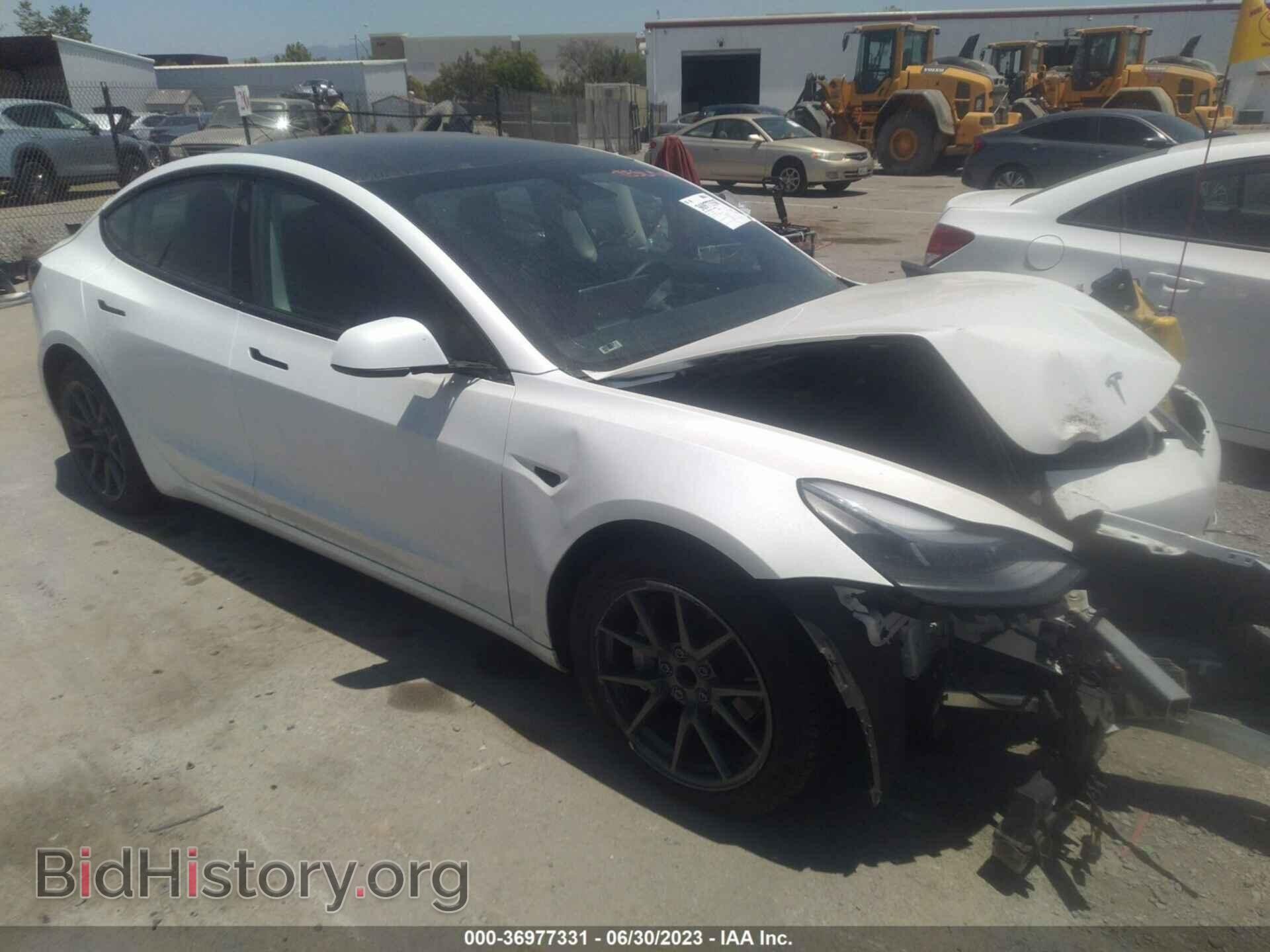 Photo 5YJ3E1EA9NF107451 - TESLA MODEL 3 2022