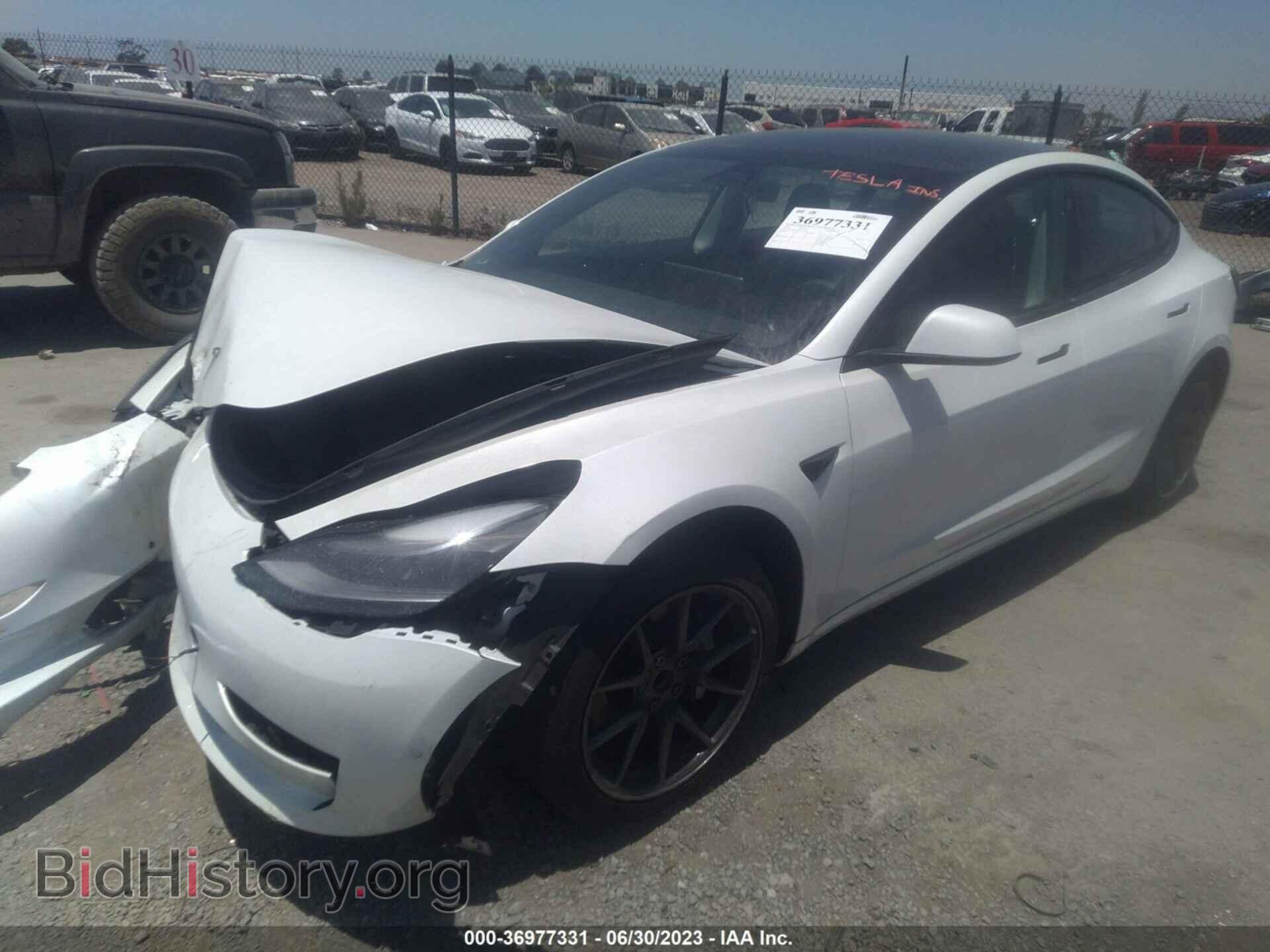 2022 TESLA MODEL 3 - VIN: 5YJ3E1EA9NF107451 - Фото 2