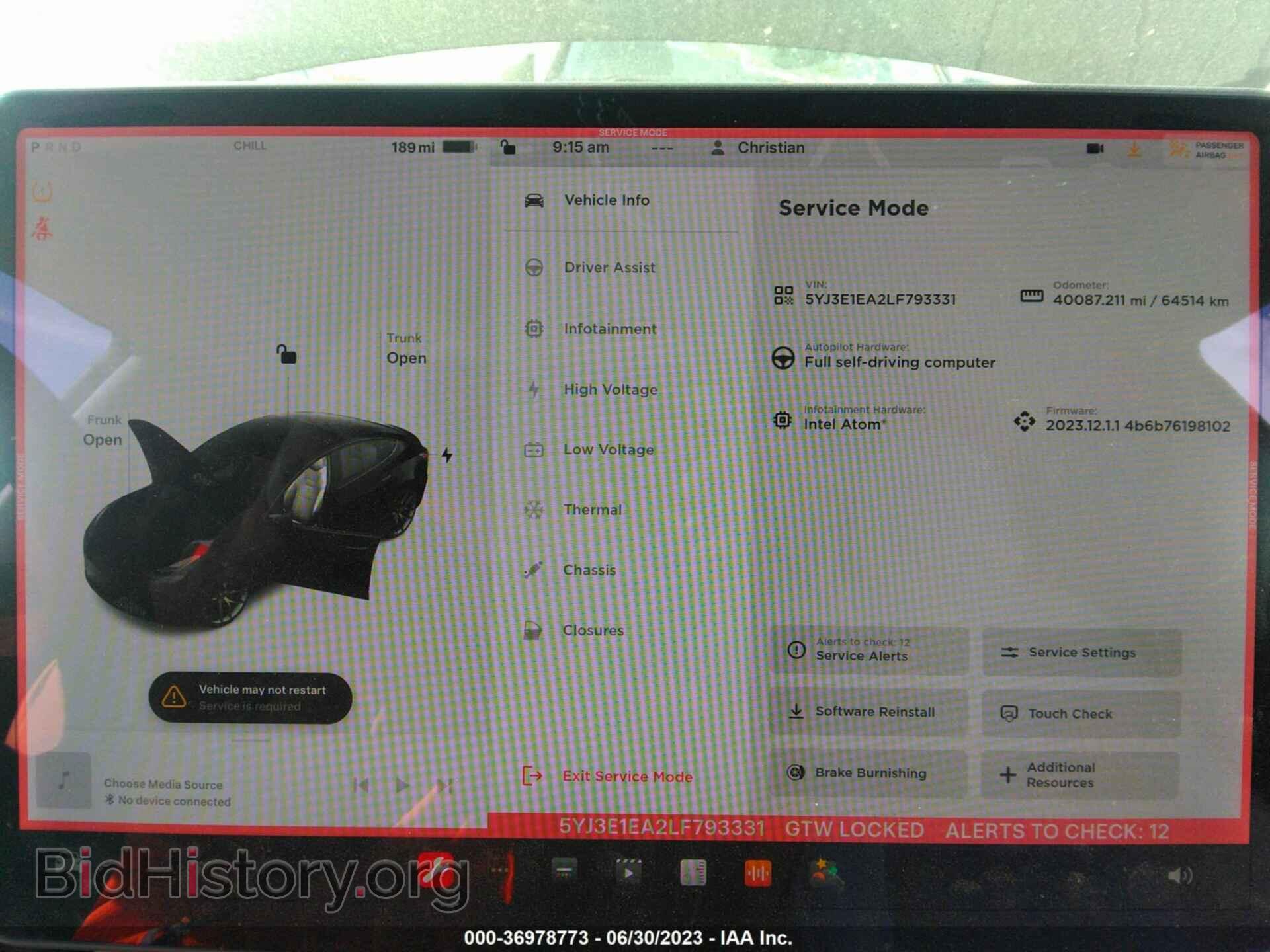 2020 TESLA MODEL 3 - VIN: 5YJ3E1EA2LF793331 - Фото 18