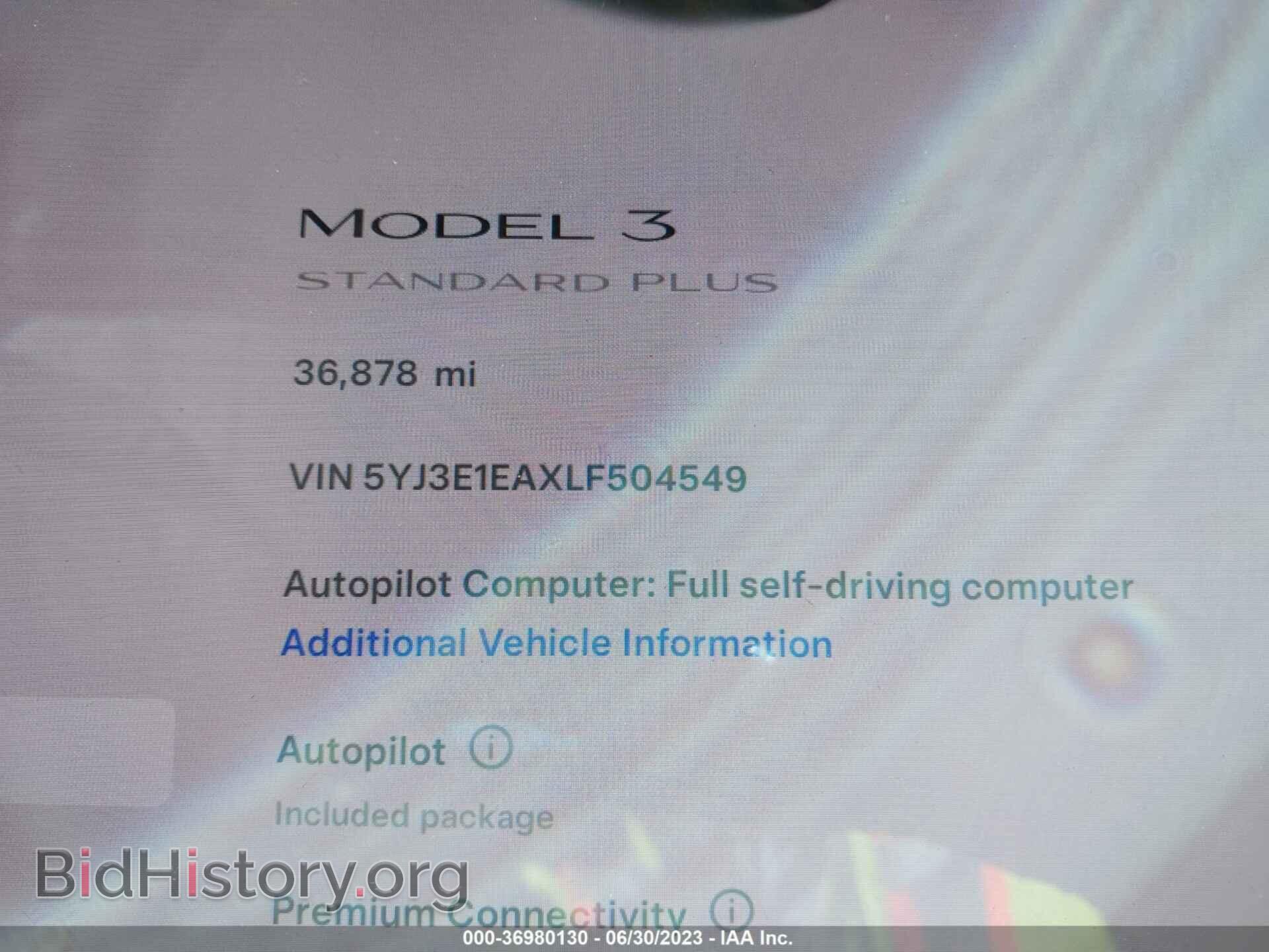 2020 TESLA MODEL 3 - VIN: 5YJ3E1EAXLF504549 - Фото 7
