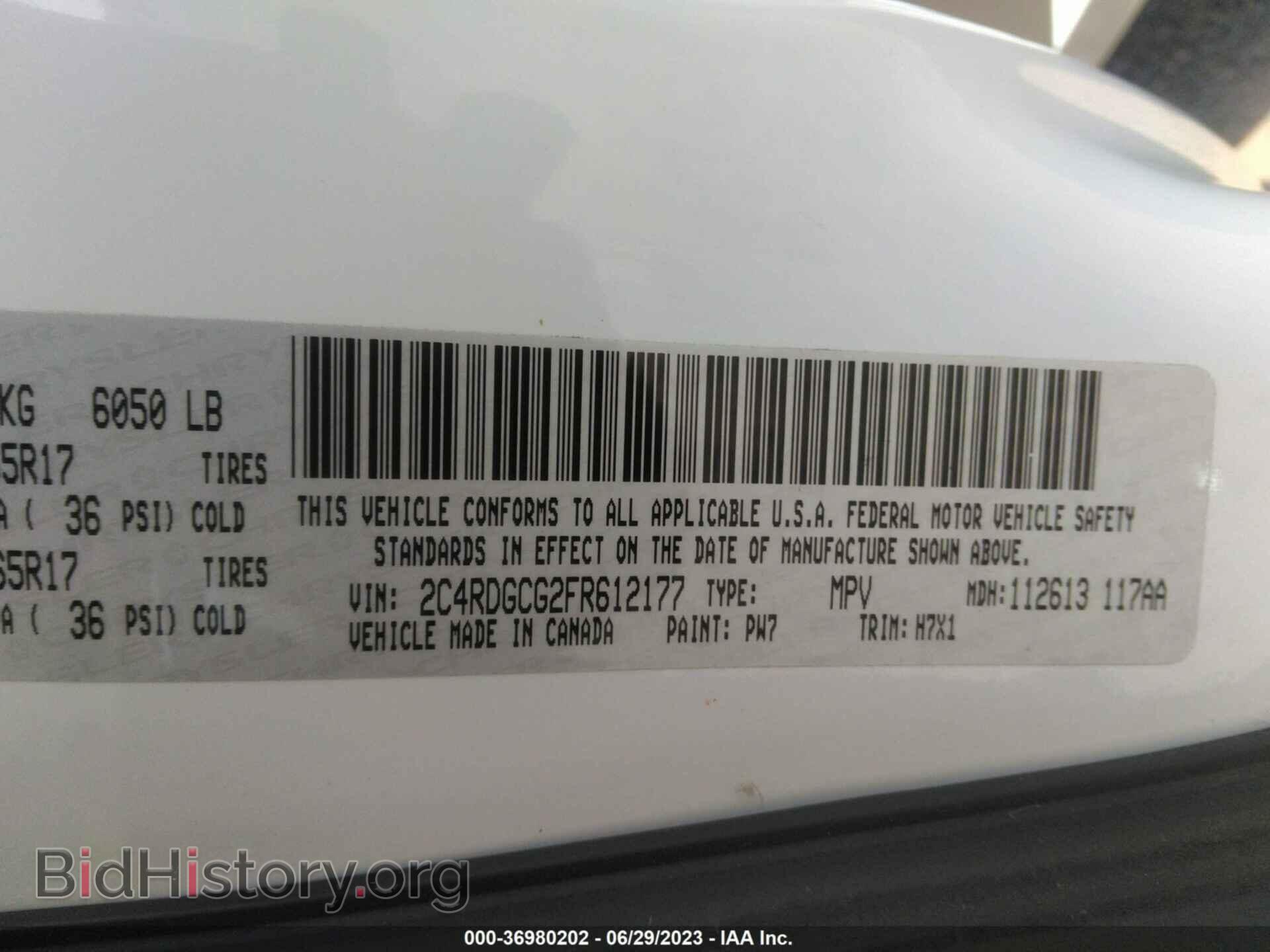 2015 DODGE GRAND CARAVAN - VIN: 2C4RDGCG2FR612177 - Фото 9