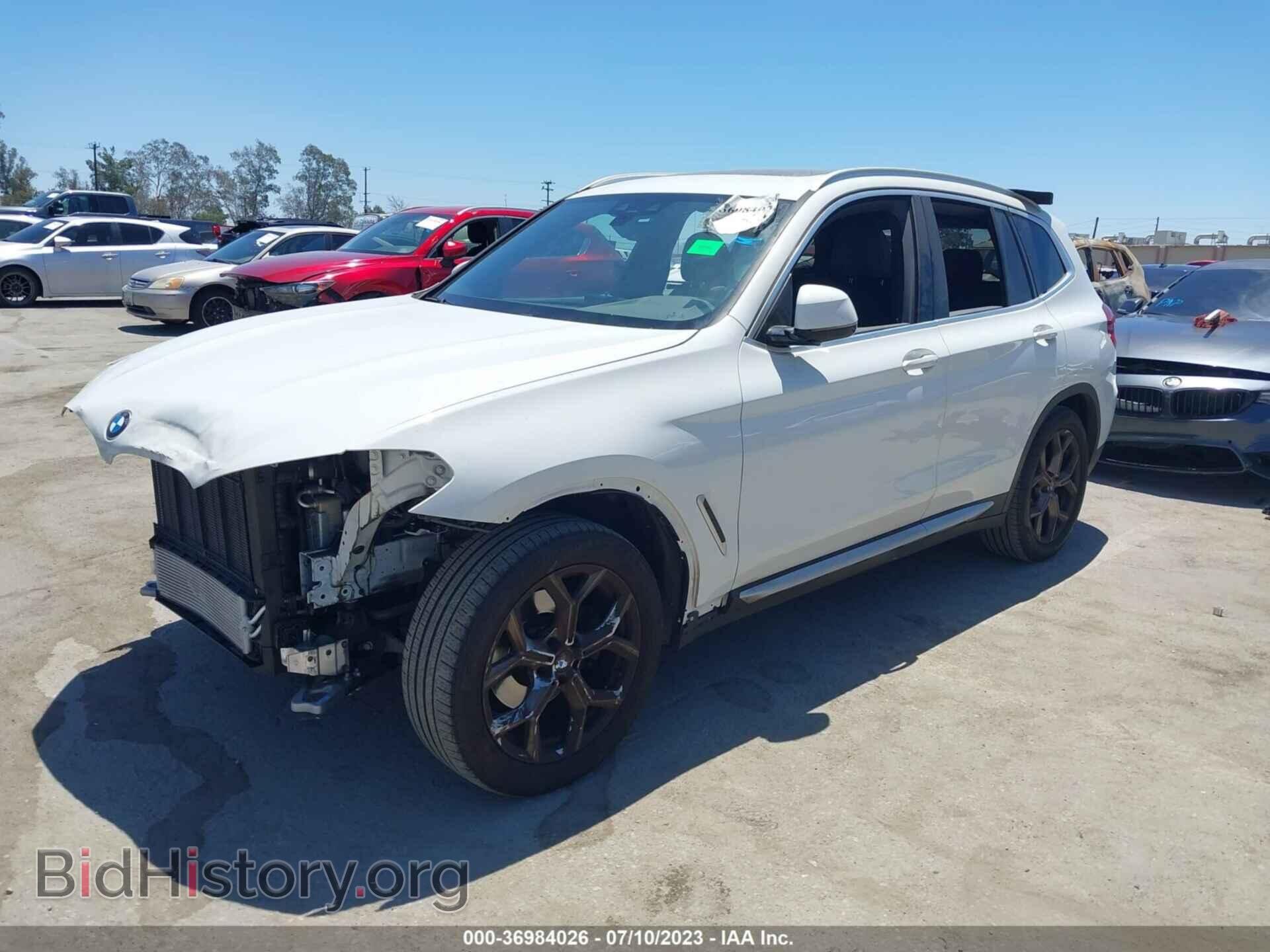 2021 BMW X3 - VIN: 5UXTY3C05M9E14171 - Фото 2