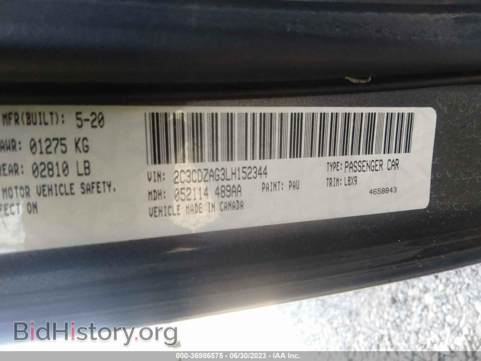 2020 DODGE CHALLENGER - VIN: 2C3CDZAG3LH152344 - Photo 9