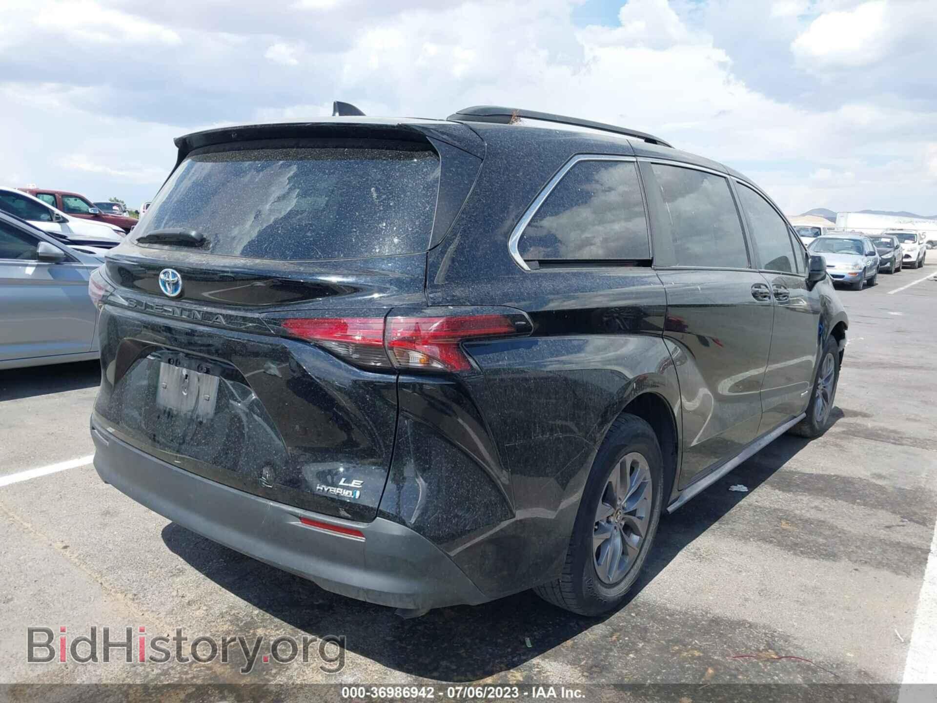 2021 TOYOTA SIENNA - VIN: 5TDKRKEC5MS037545 - Фото 4