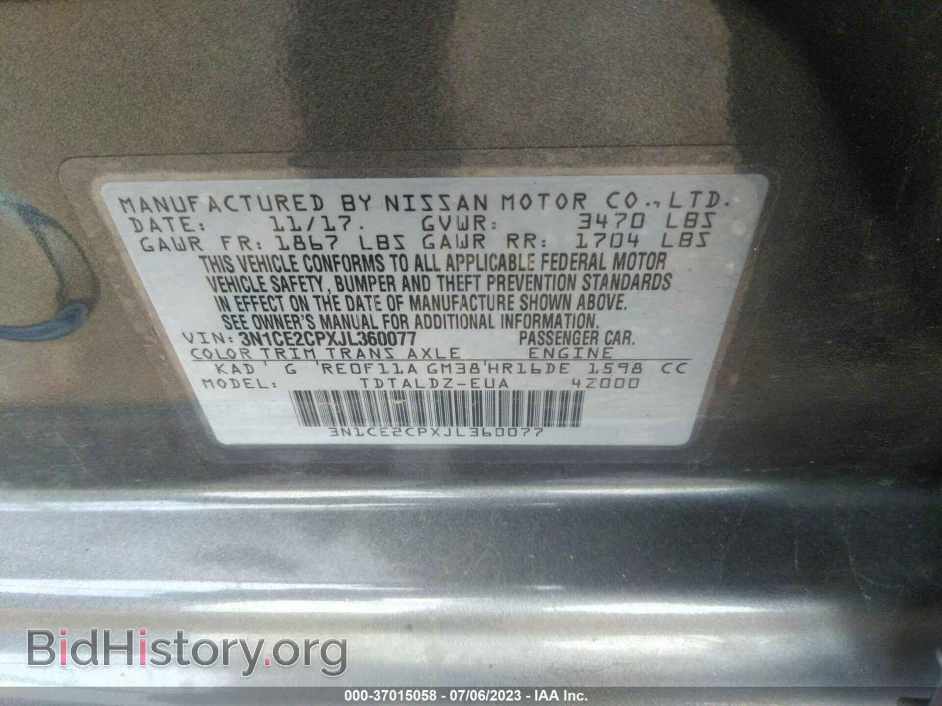 2018 NISSAN VERSA NOTE - VIN: 3N1CE2CPXJL360077 - Photo 9