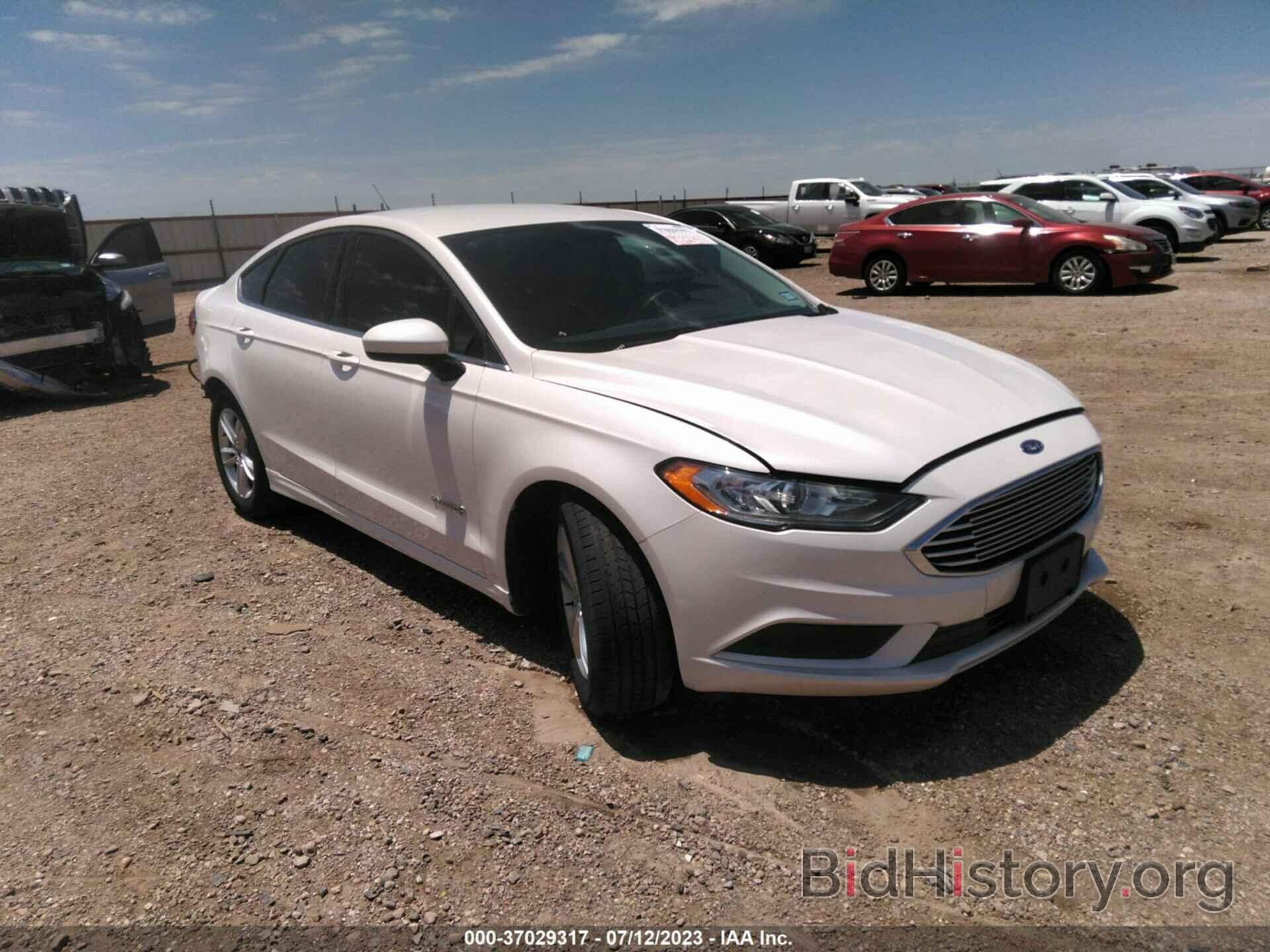 Photo 3FA6P0LU0JR274441 - FORD FUSION HYBRID 2018