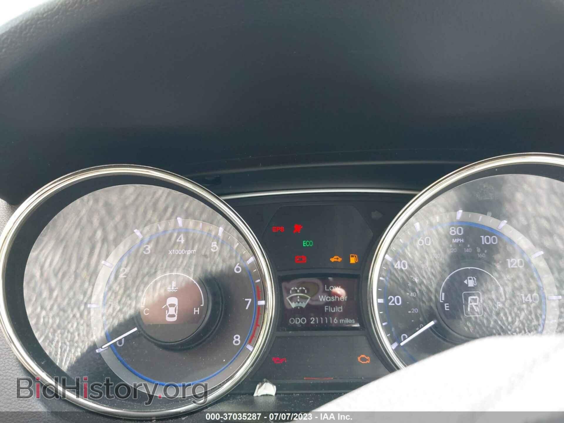 2012 HYUNDAI SONATA - VIN: 5NPEC4AC5CH423788 - Фото 7