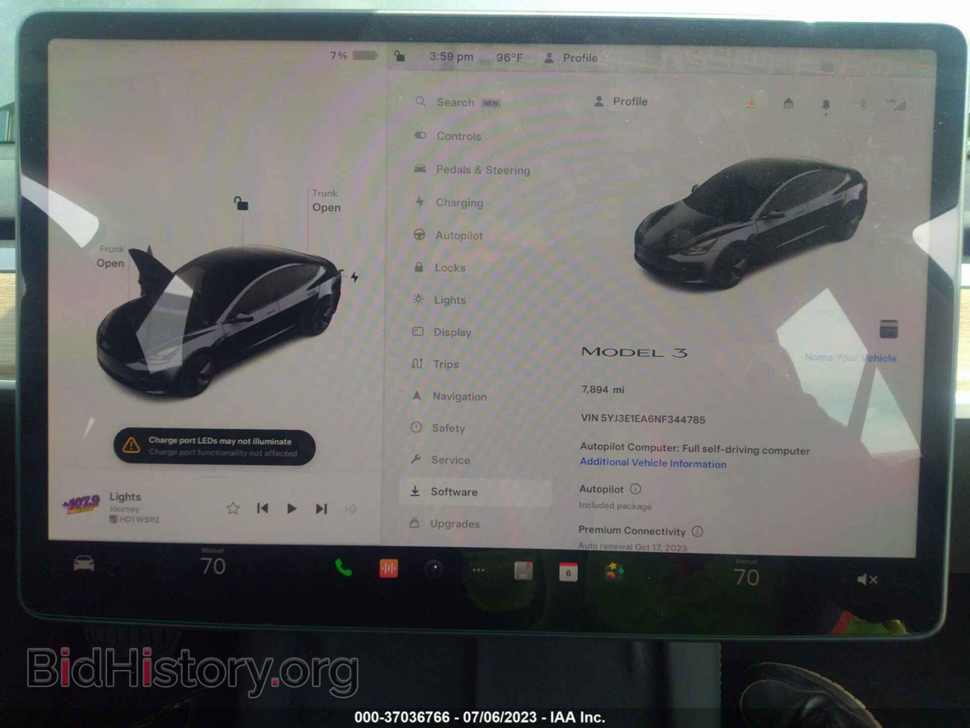2022 TESLA MODEL 3 - VIN: 5YJ3E1EA6NF344785 - Photo 7