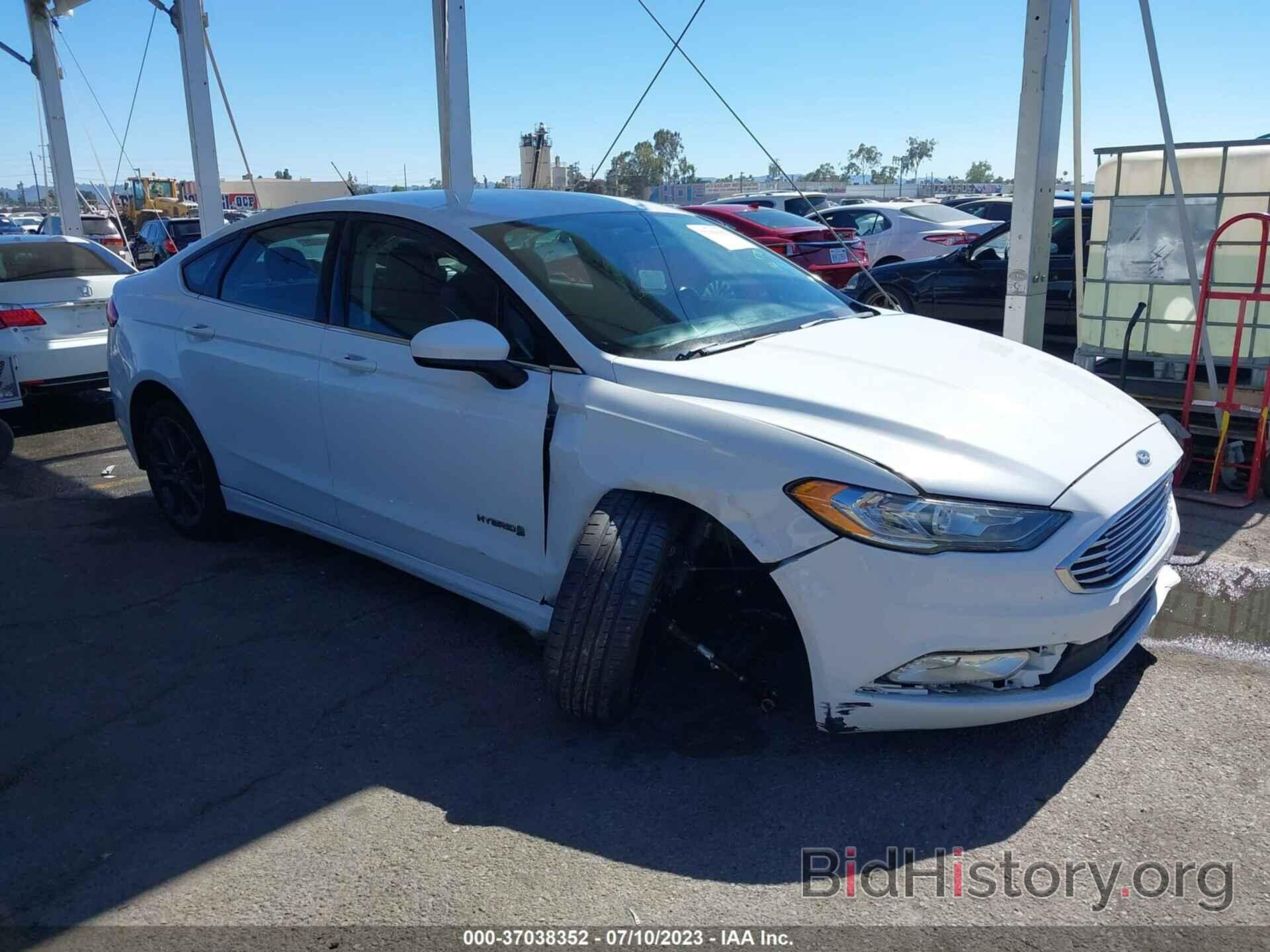 Фотография 3FA6P0LU2JR269936 - FORD FUSION HYBRID 2018