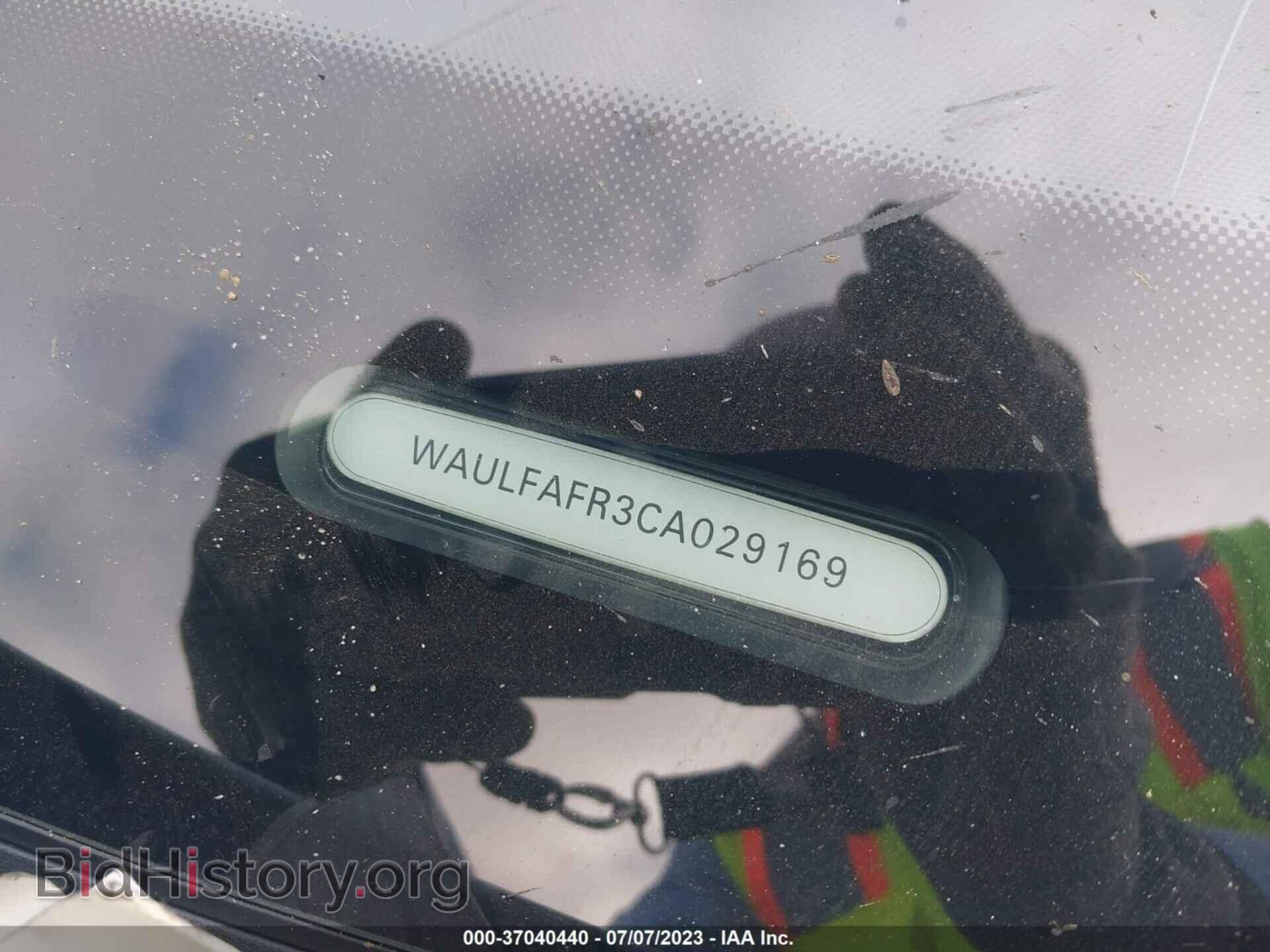 2012 AUDI A5 - VIN: WAULFAFR3CA029169 - Фото 9