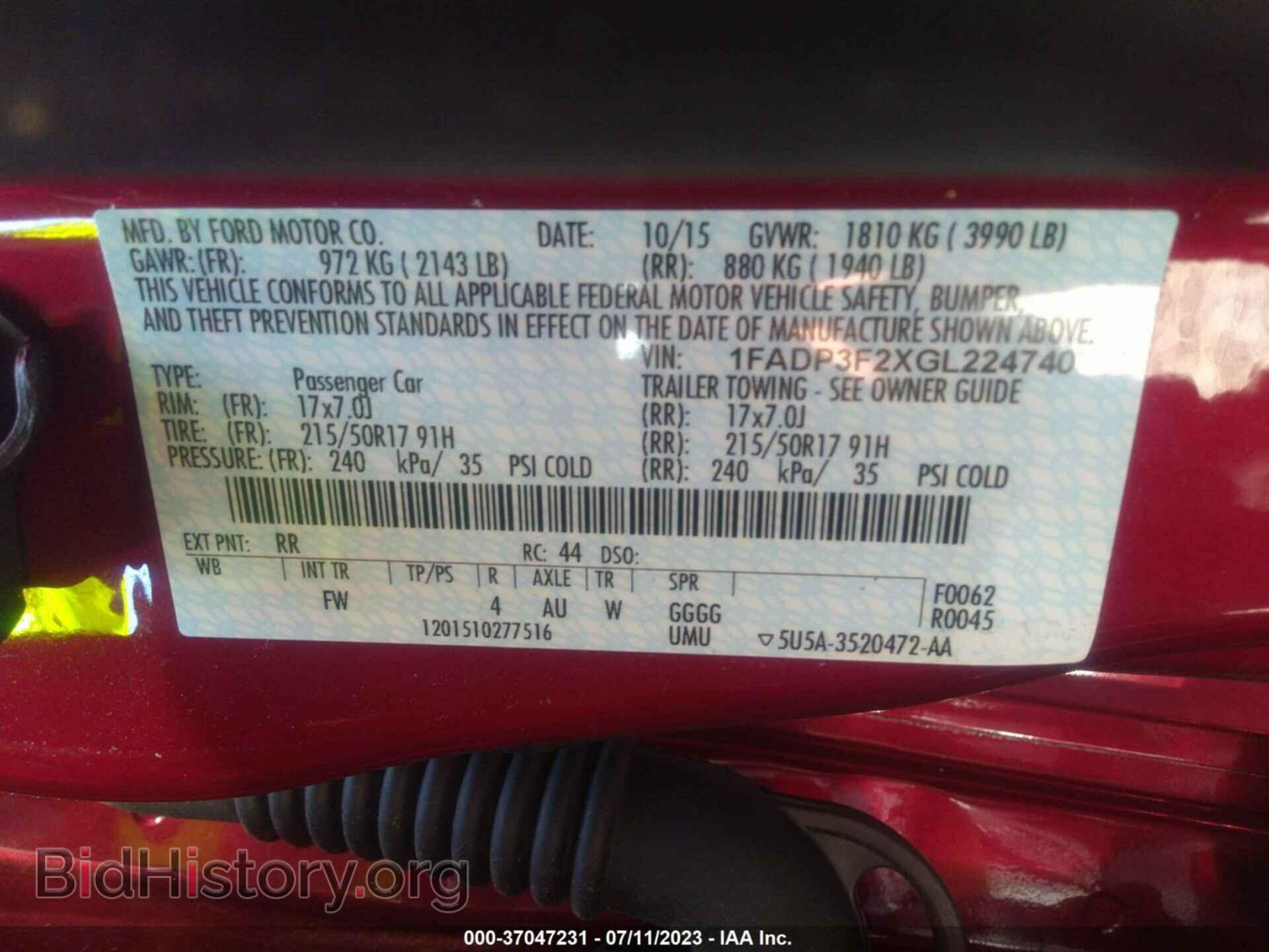2016 FORD FOCUS - VIN: 1FADP3F2XGL224740 - Photo 9