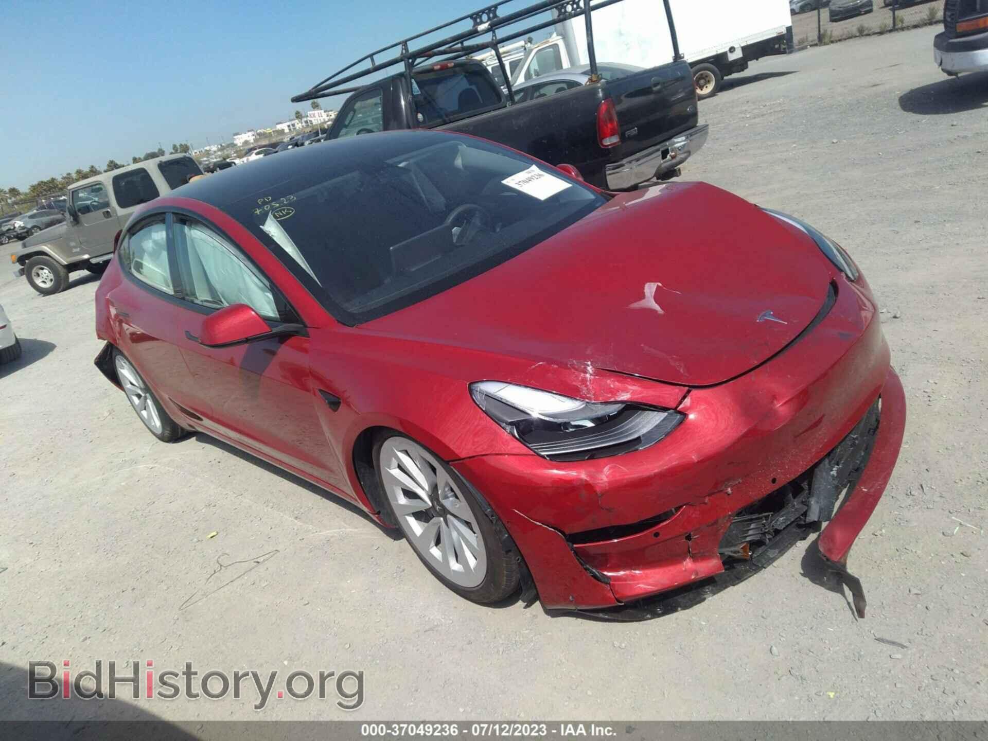 Photo 5YJ3E1EA3MF879135 - TESLA MODEL 3 2021