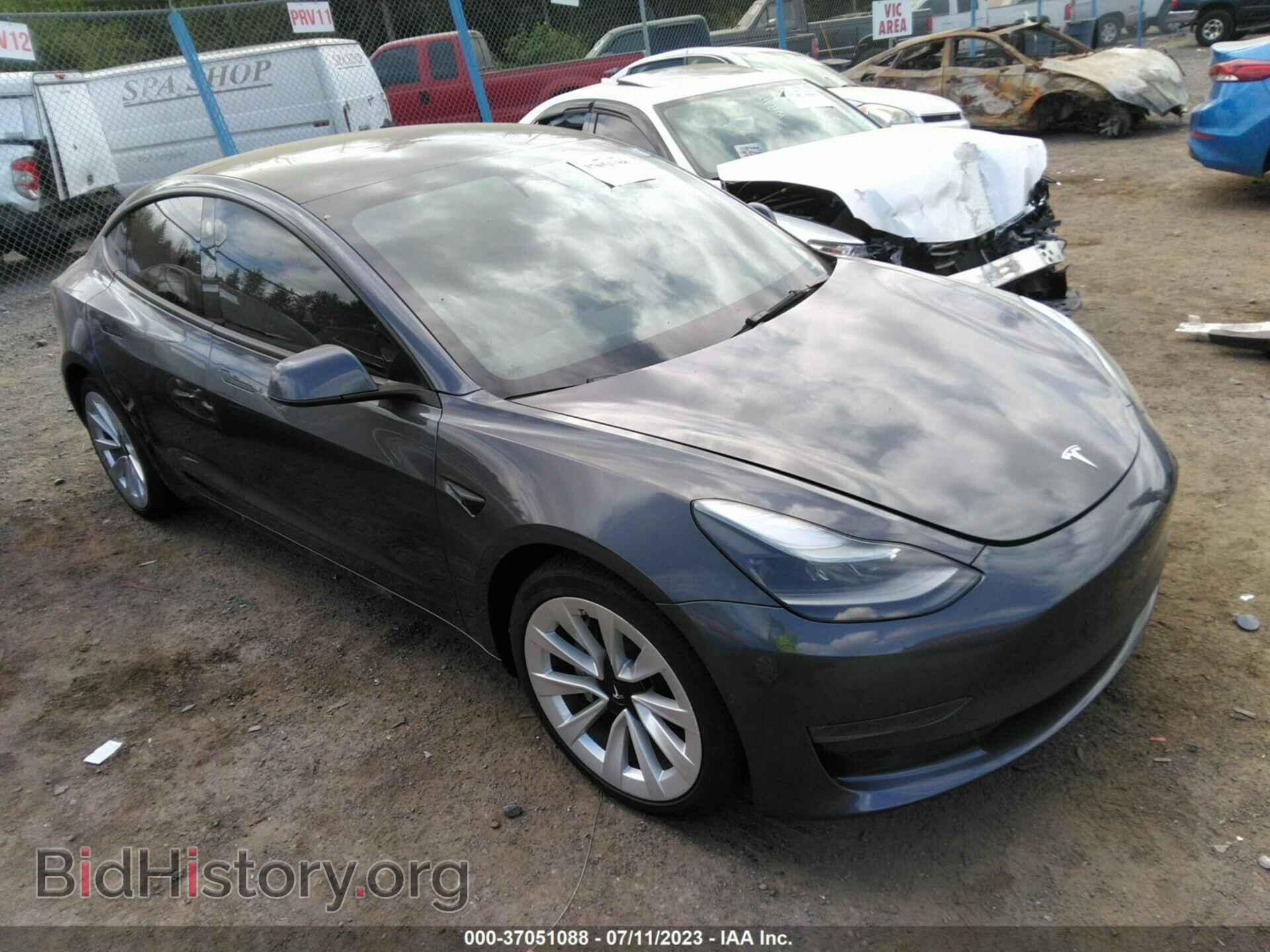 Photo 5YJ3E1EBXNF163942 - TESLA MODEL 3 2022