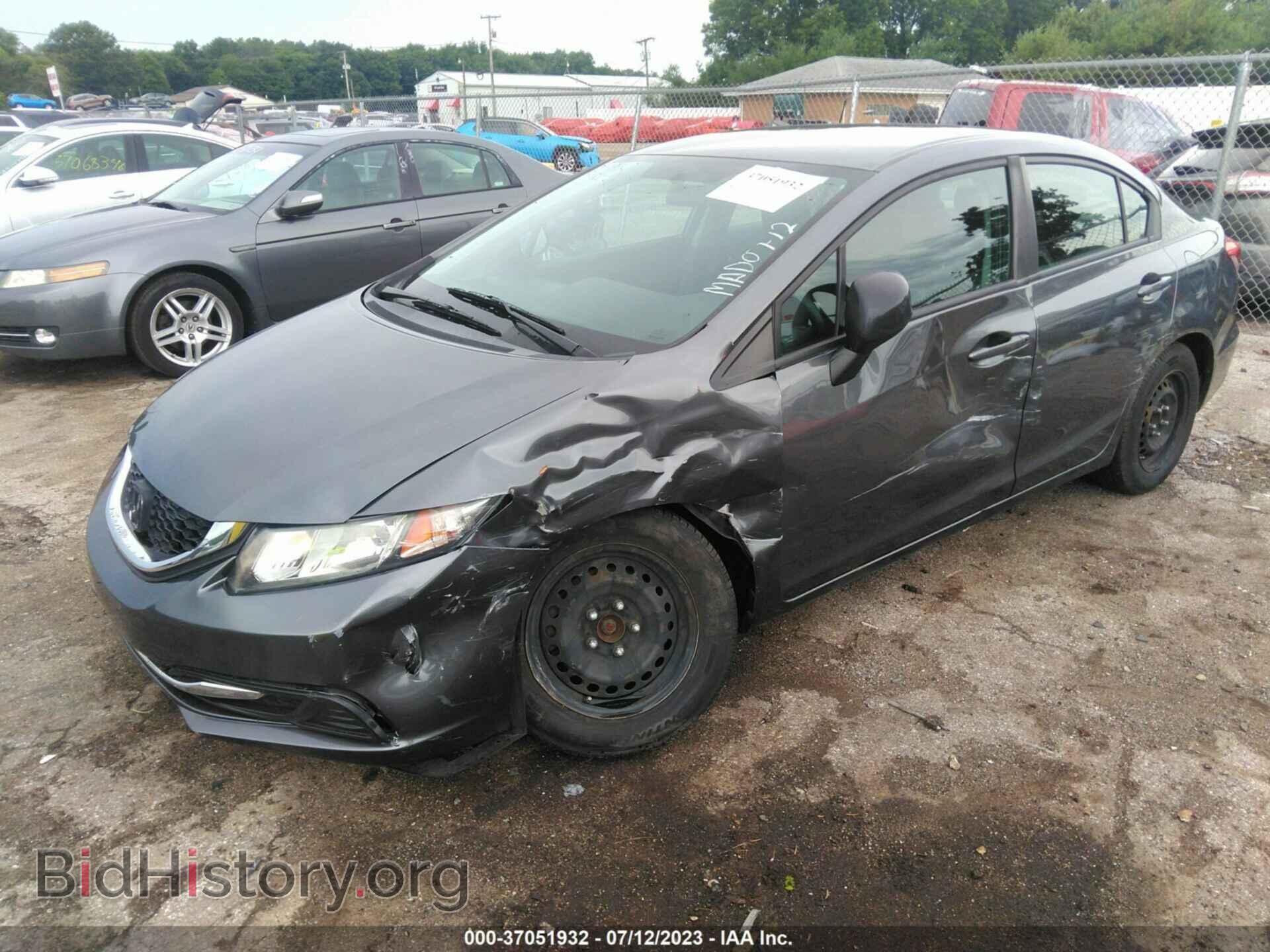 2013 HONDA CIVIC - VIN: 19XFB2F51DE036702 - Фото 2
