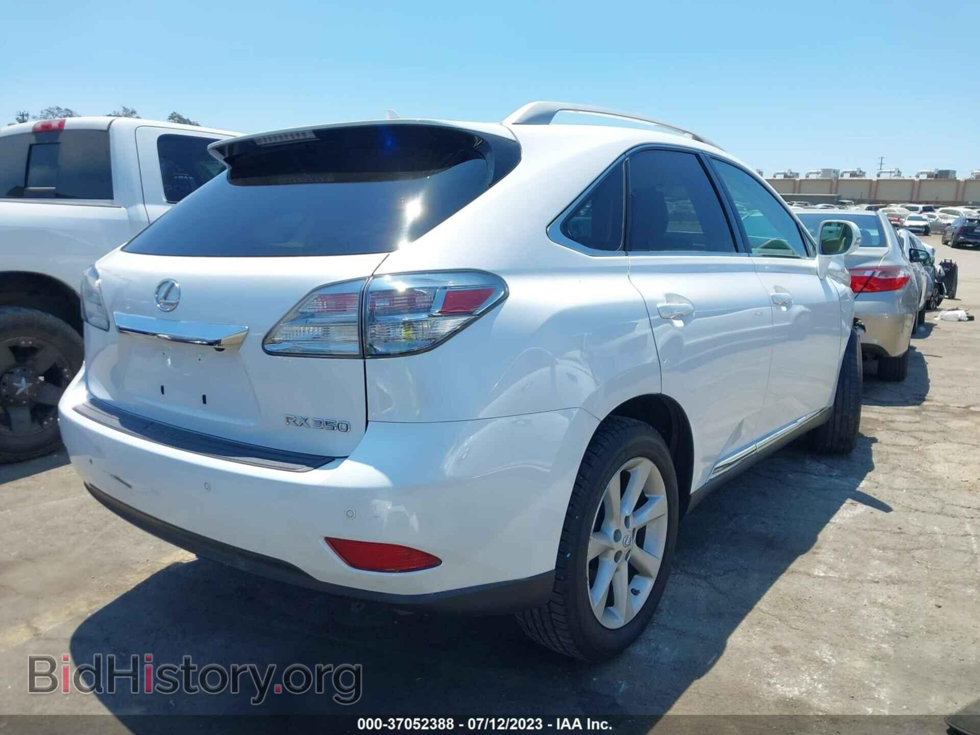 2011 LEXUS RX 350 - VIN: 2T2BK1BAXBC096898 - Фото 4