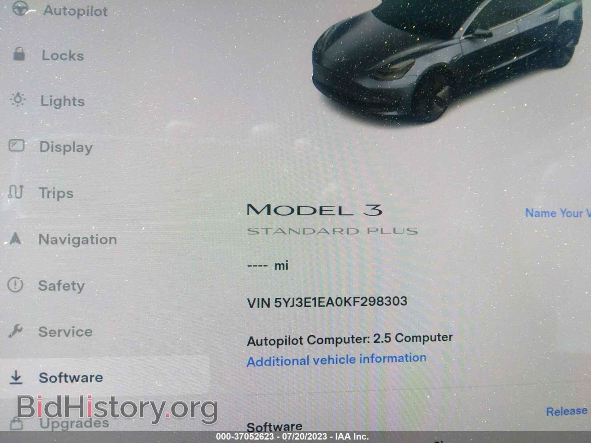 2019 TESLA MODEL 3 - VIN: 5YJ3E1EA0KF298303 - Photo 7