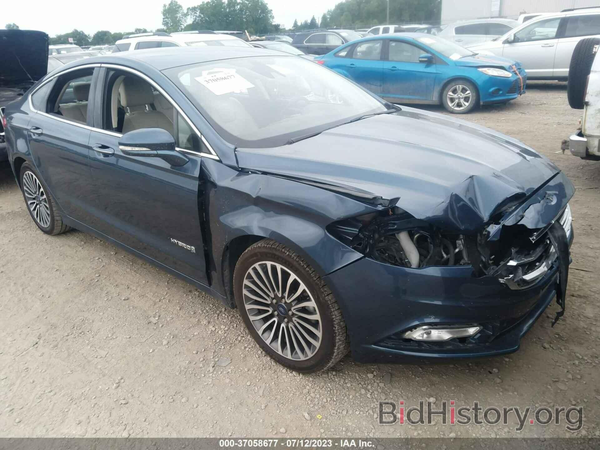 Фотография 3FA6P0RU9JR147839 - FORD FUSION HYBRID 2018