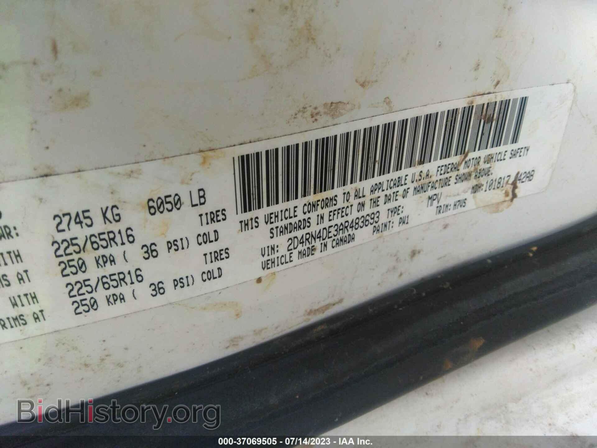2010 DODGE GRAND CARAVAN - VIN: 2D4RN4DE3AR483693 - Фото 9