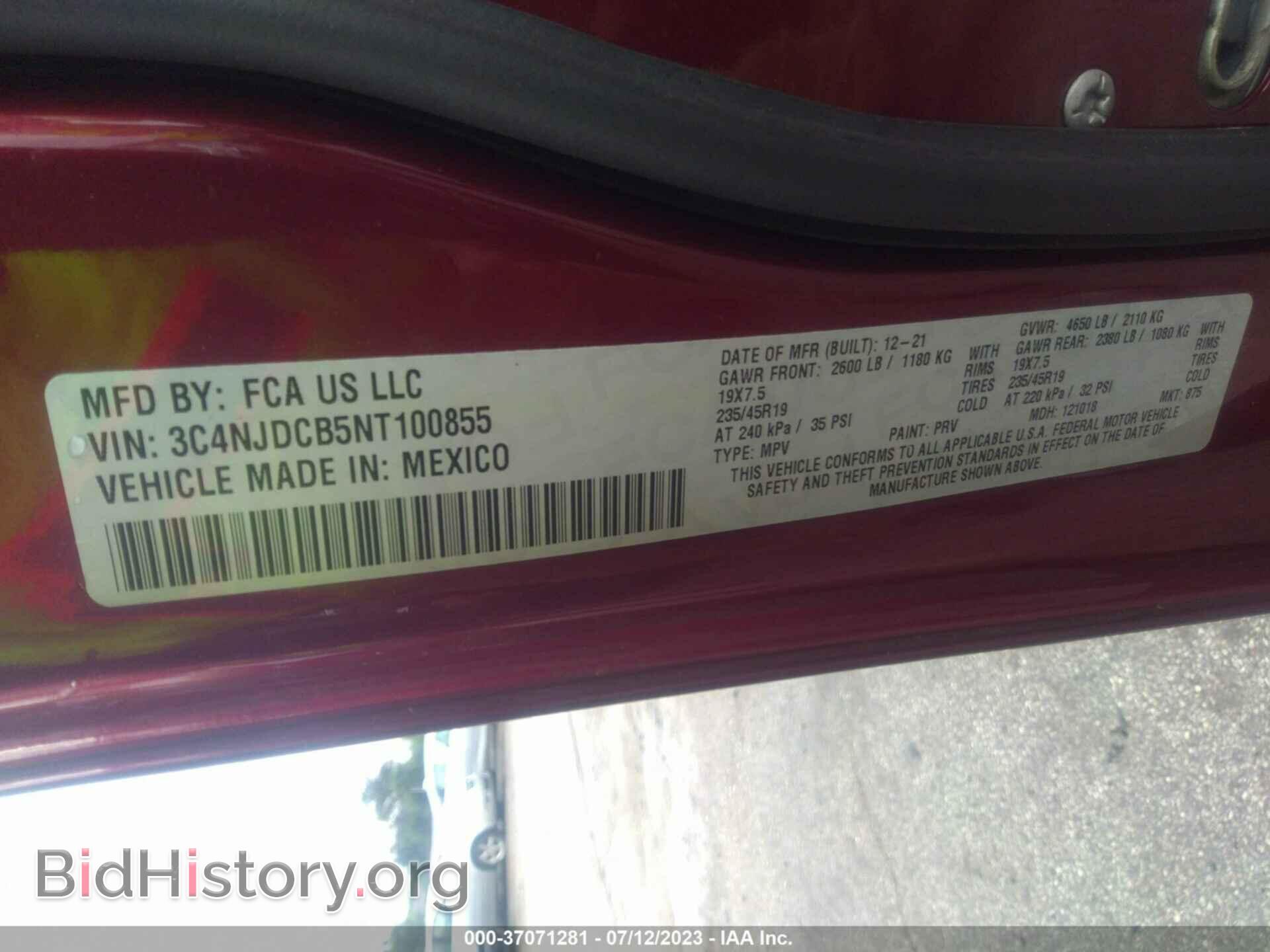2022 JEEP COMPASS - VIN: 3C4NJDCB5NT100855 - Photo 9