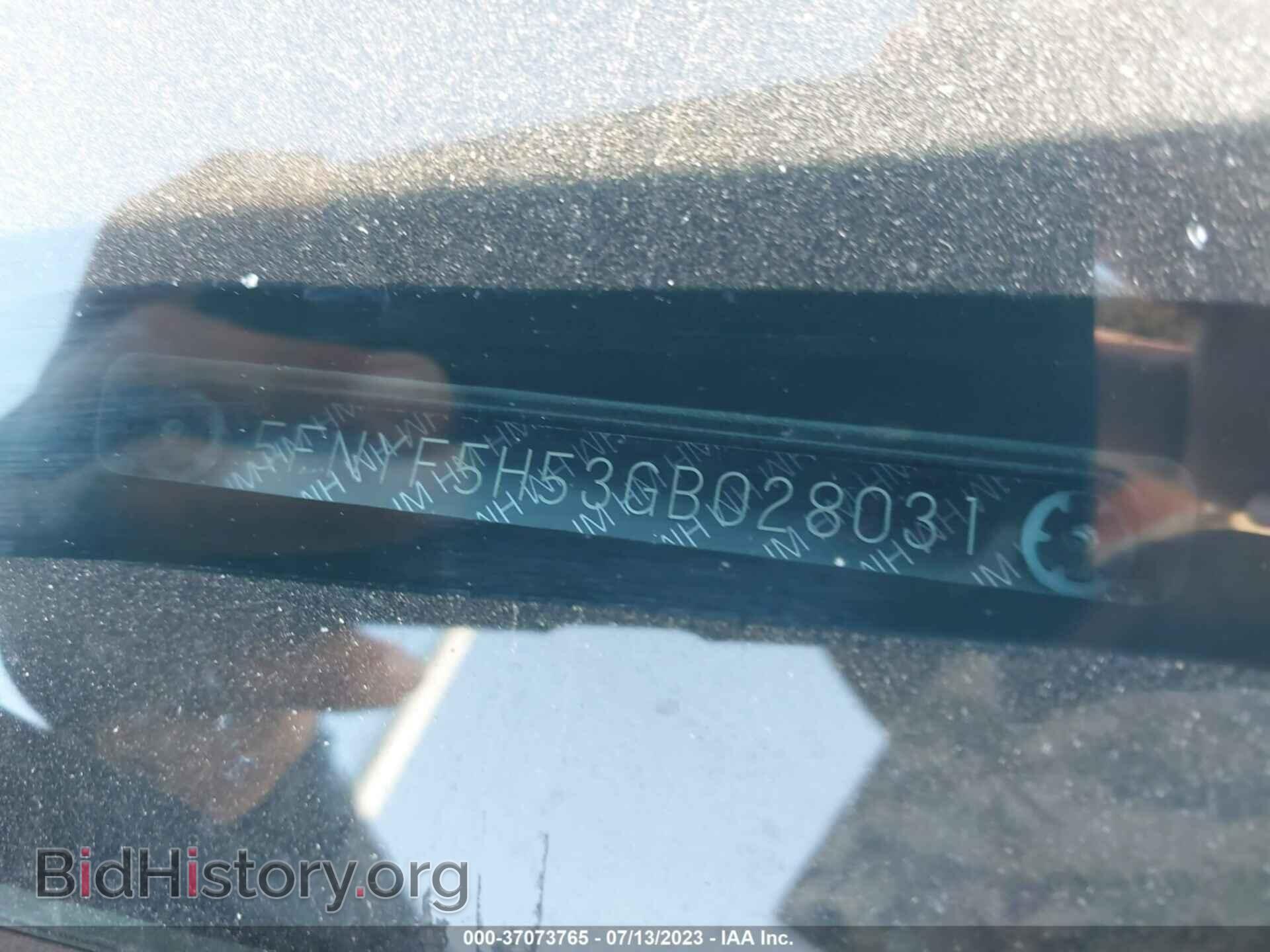 2016 HONDA PILOT - VIN: 5FNYF5H53GB028031 - Фото 9