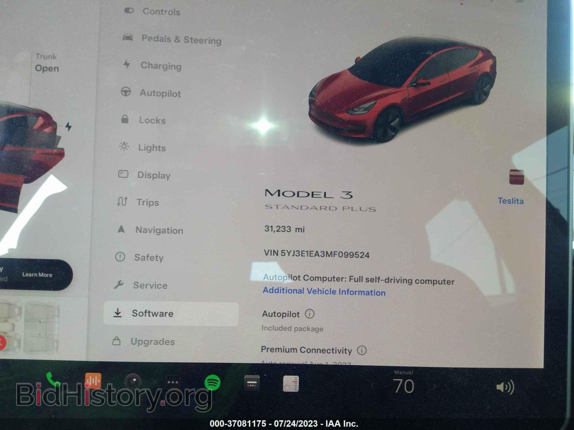 2021 TESLA MODEL 3 - VIN: 5YJ3E1EA3MF099524 - Фото 7