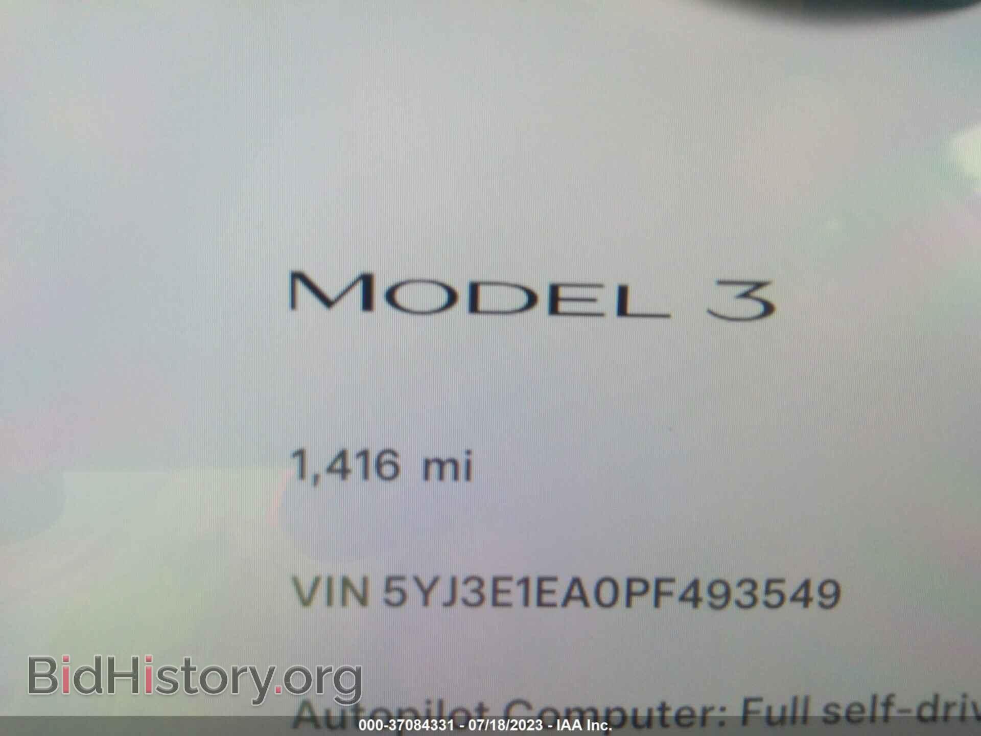 2023 TESLA MODEL 3 - VIN: 5YJ3E1EA0PF493549 - Photo 7