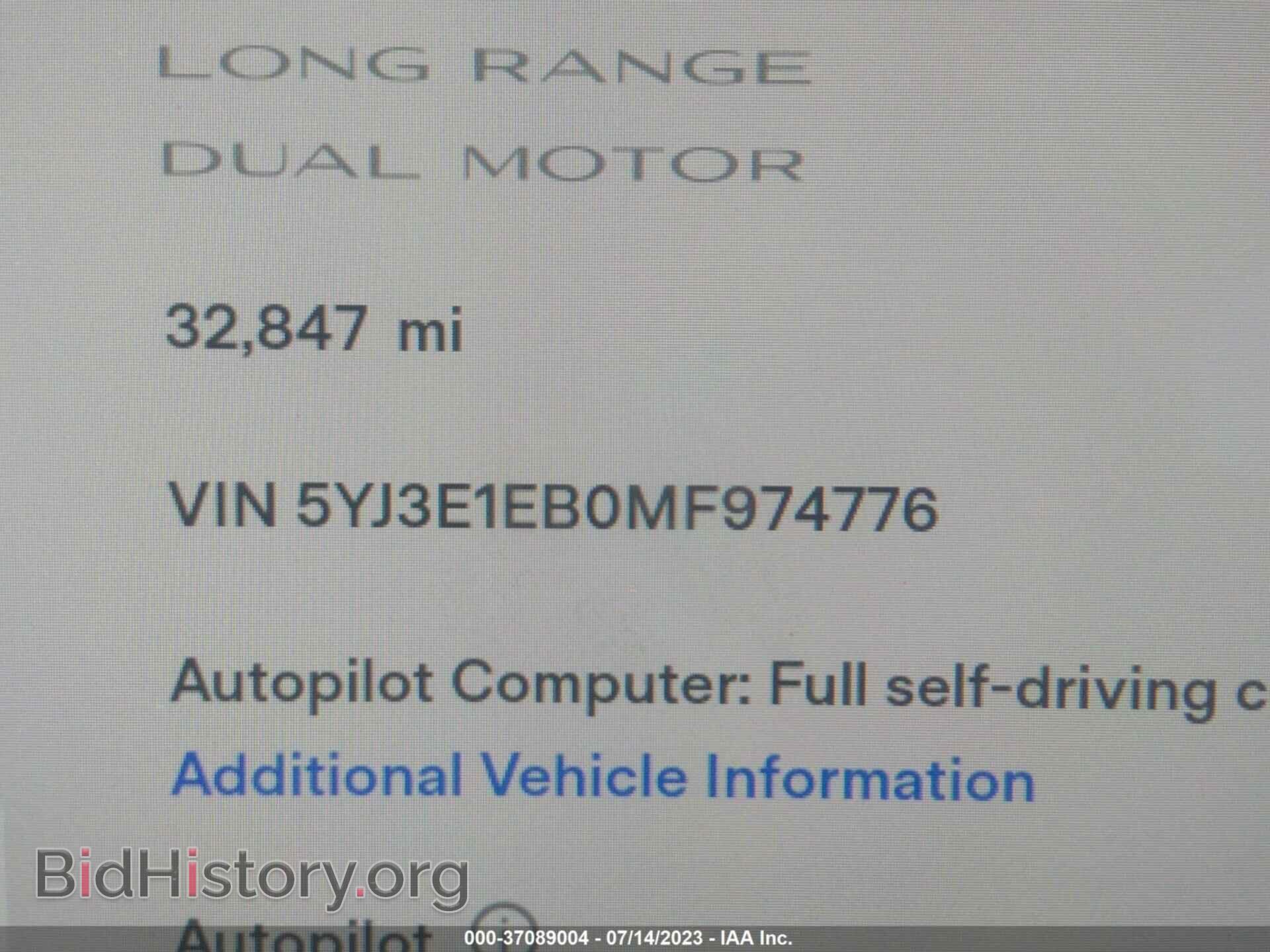 2021 TESLA MODEL 3 - VIN: 5YJ3E1EB0MF974776 - Photo 9