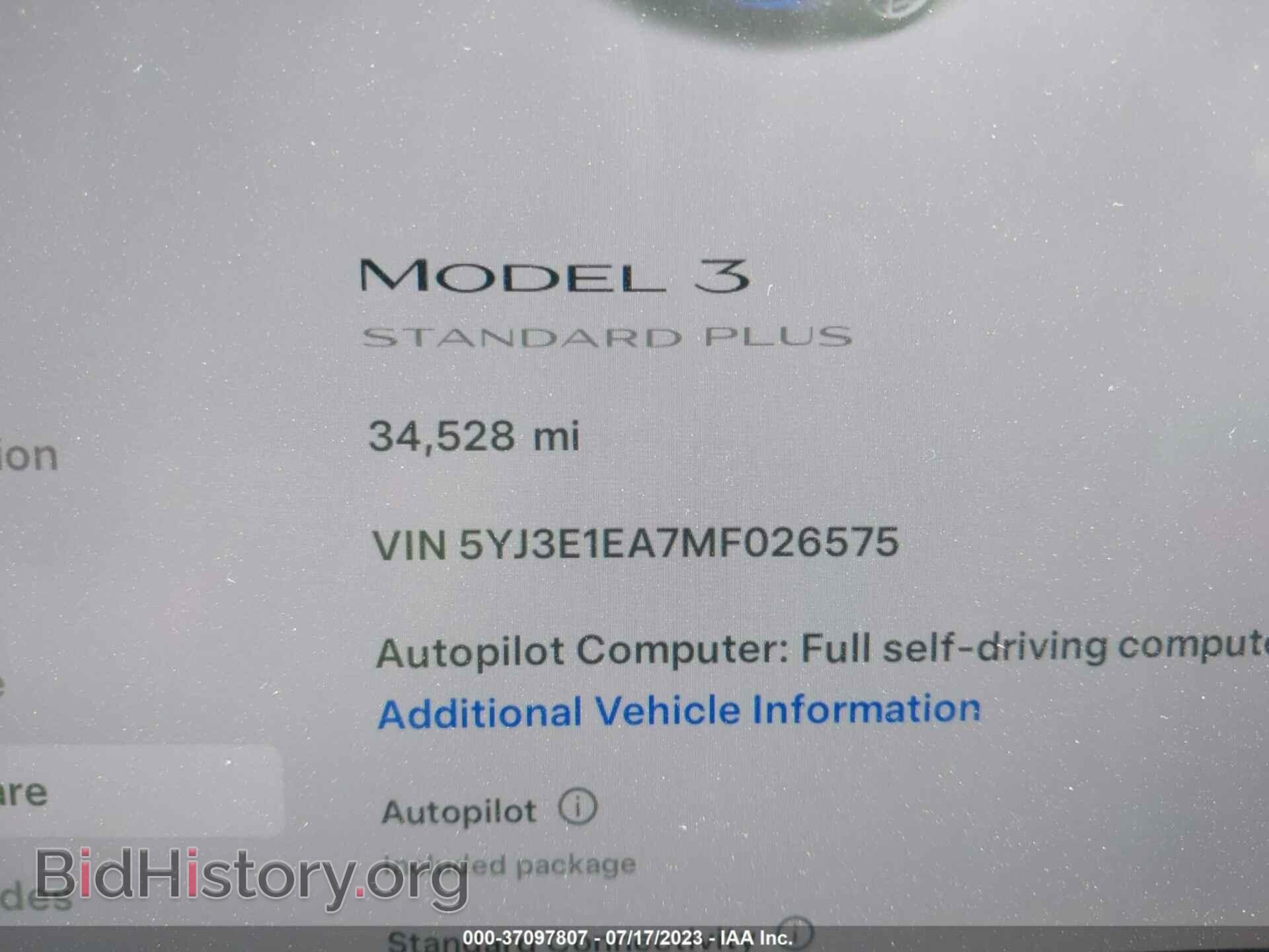 2021 TESLA MODEL 3 - VIN: 5YJ3E1EA7MF026575 - Фото 7