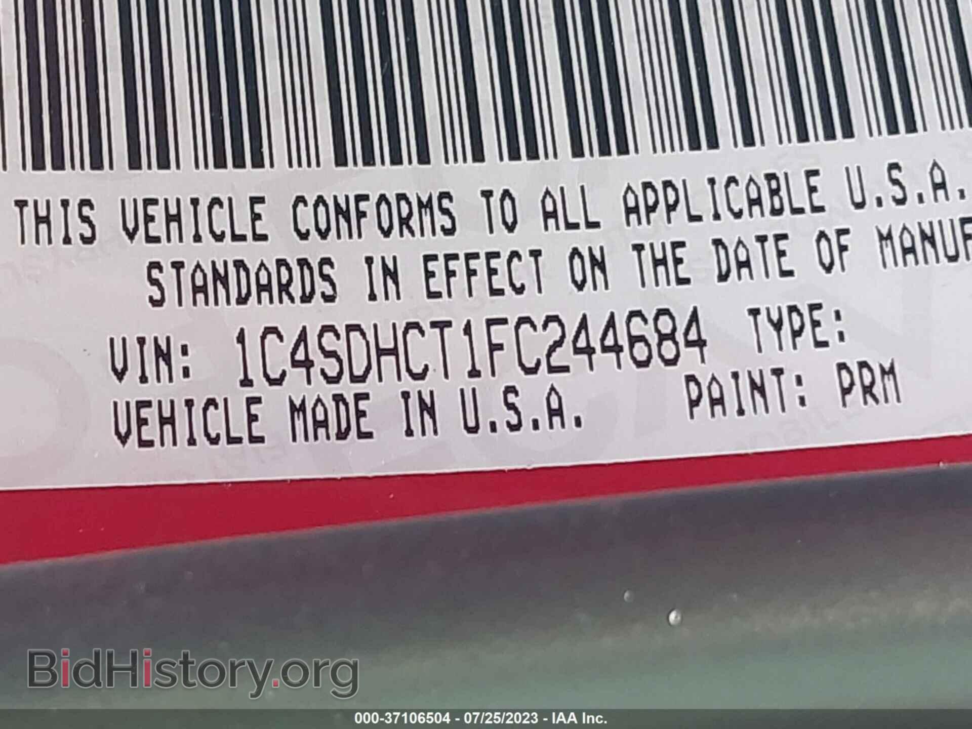 2015 DODGE DURANGO - VIN: 1C4SDHCT1FC244684 - Фото 9